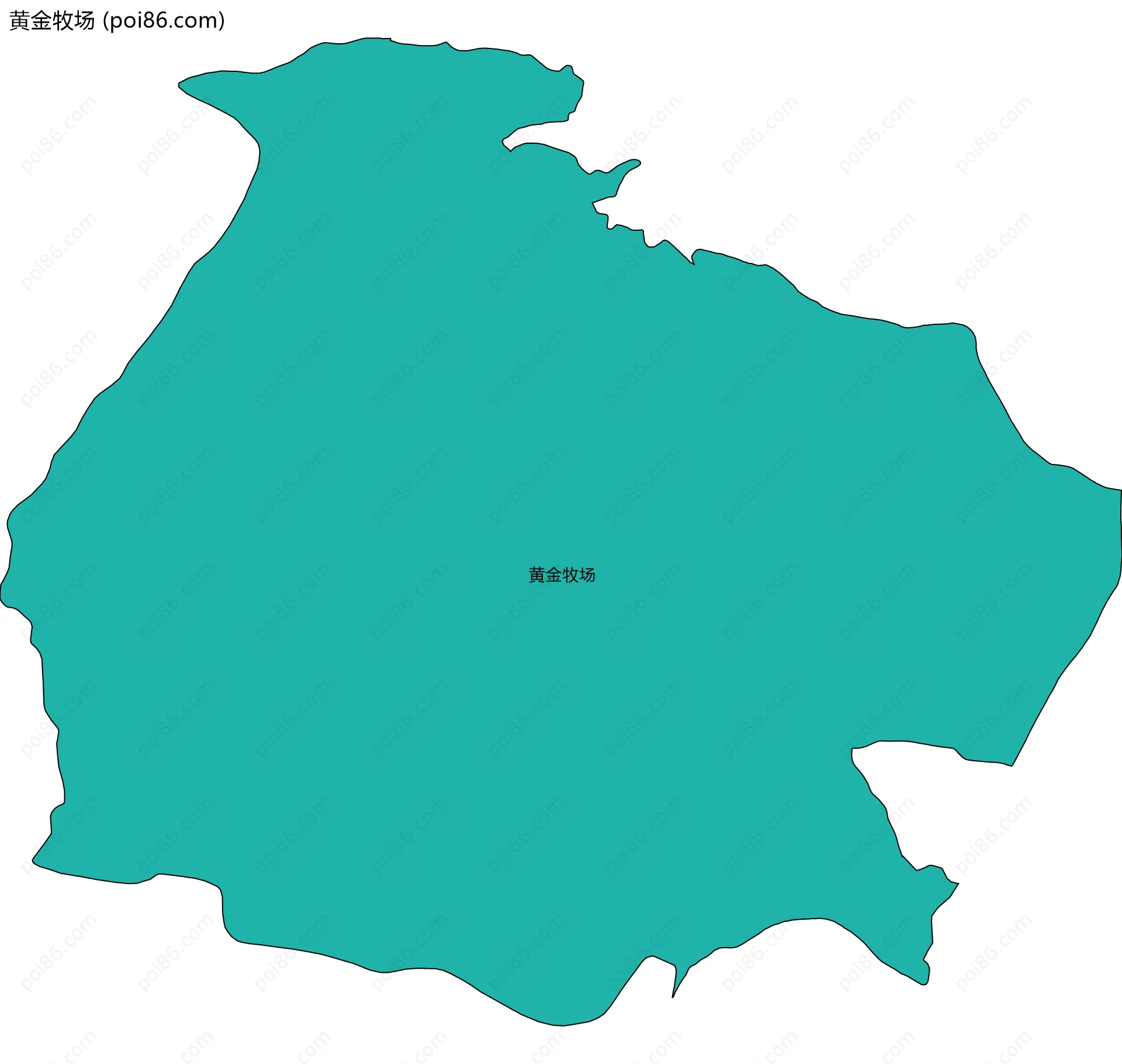 黄金牧场边界地图