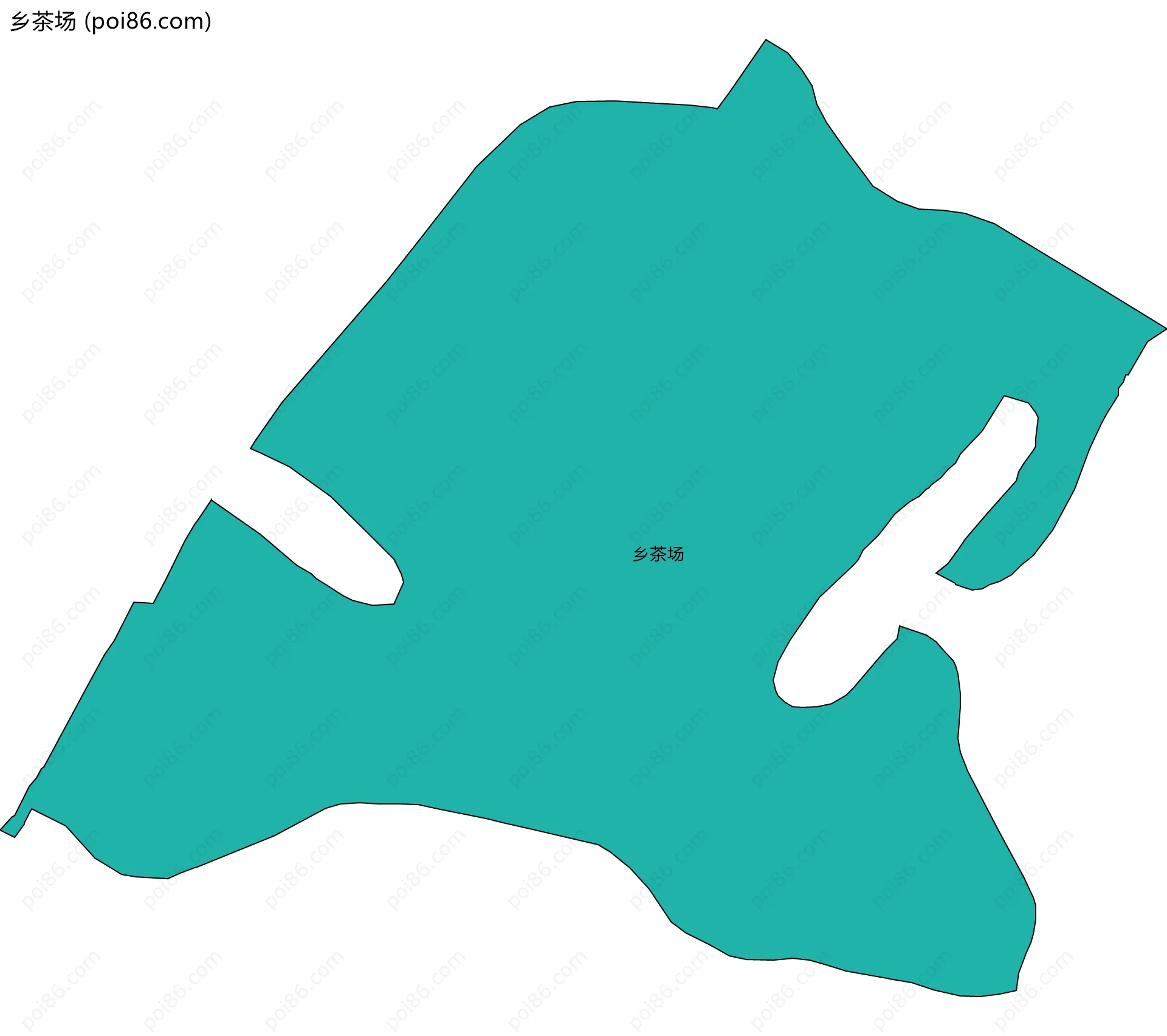 乡茶场边界地图