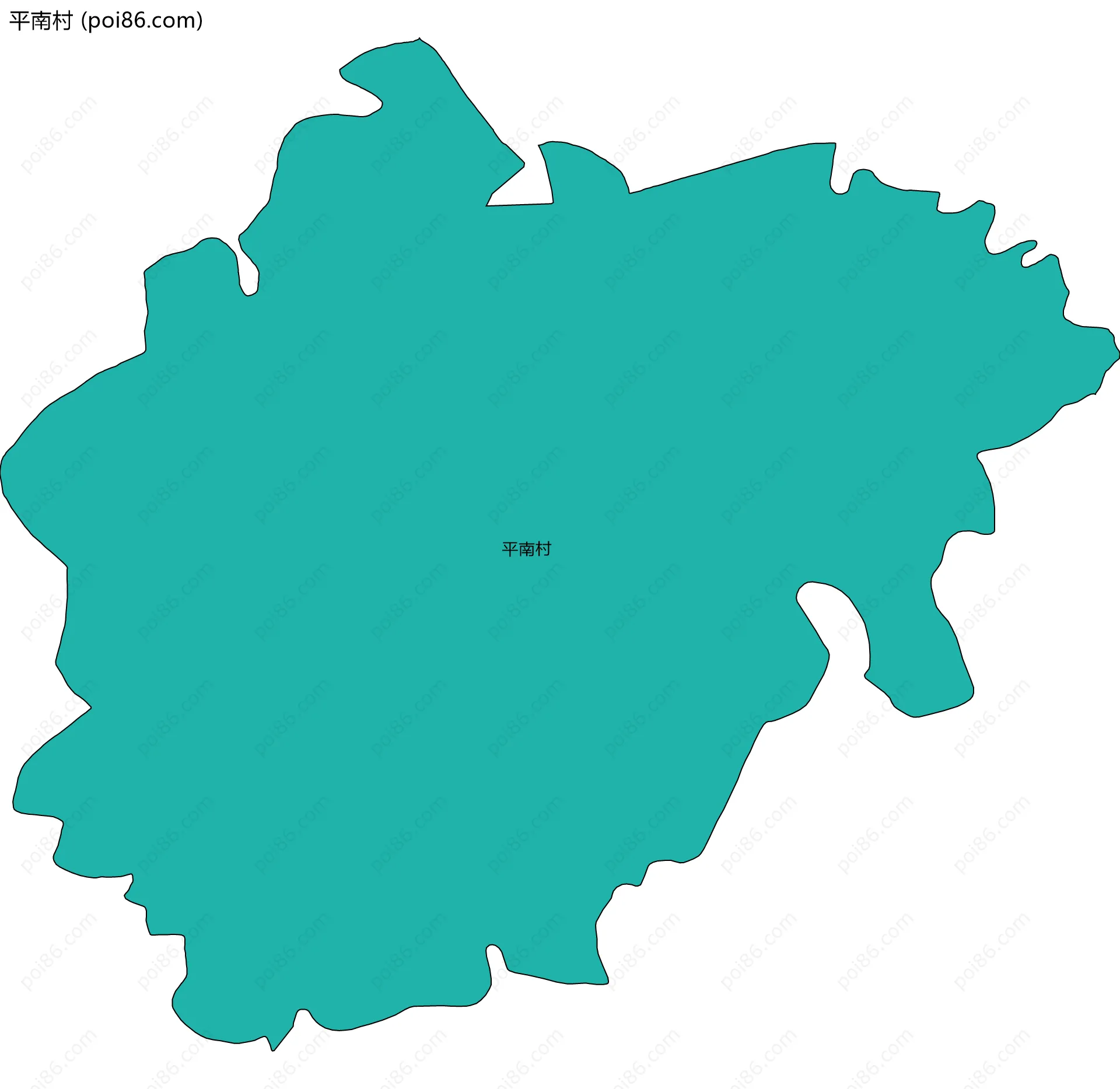 平南村边界地图