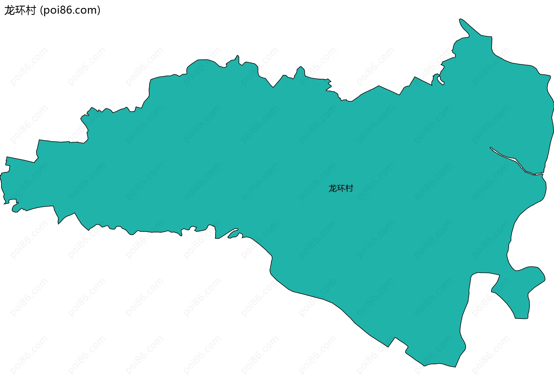 龙环村边界地图