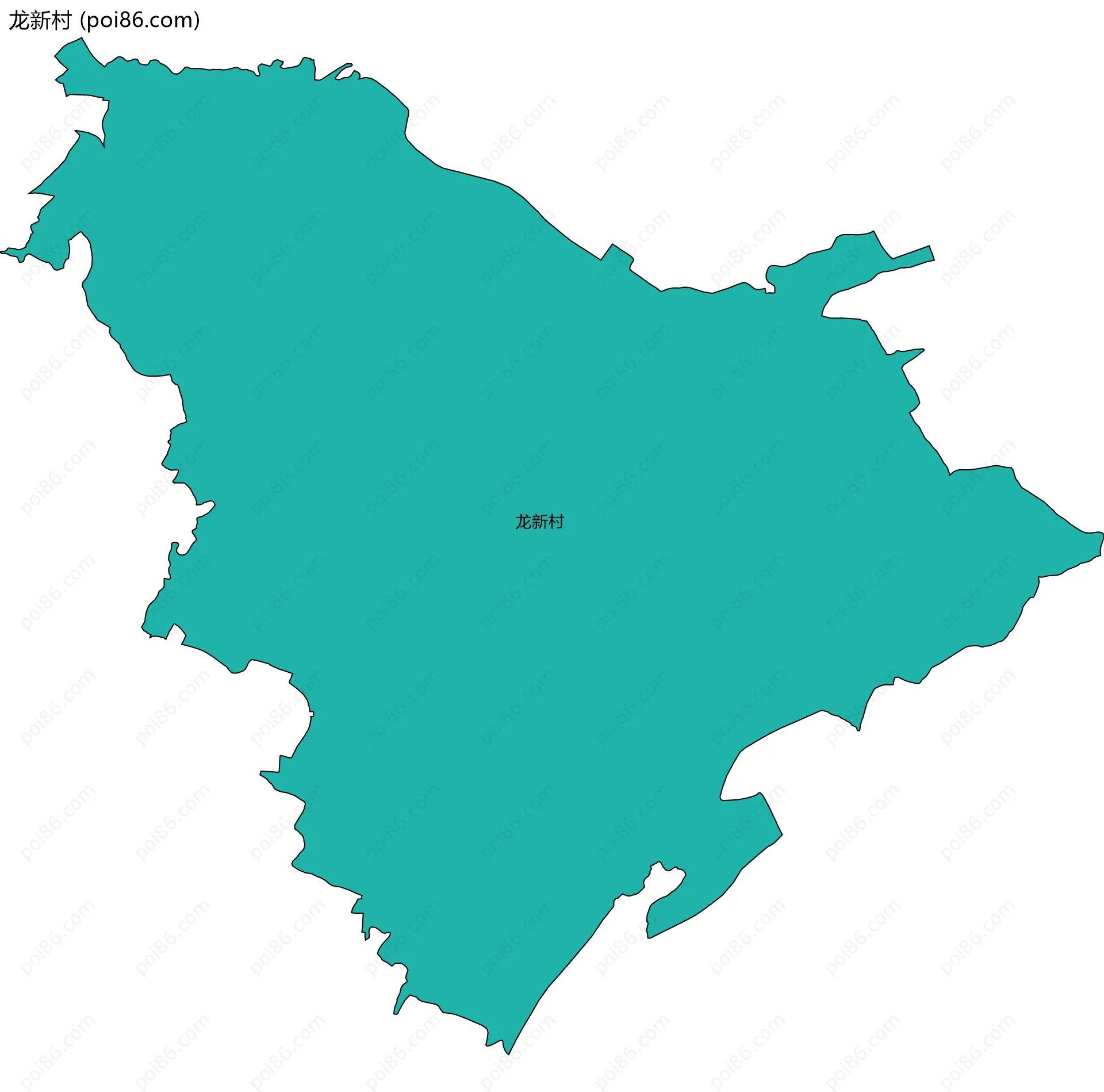 龙新村边界地图