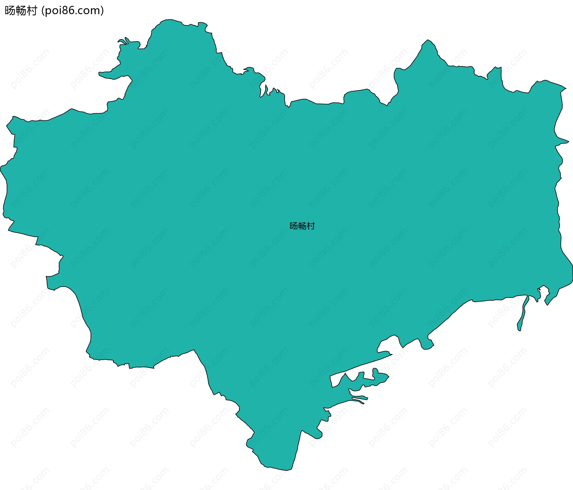 旸畅村边界地图