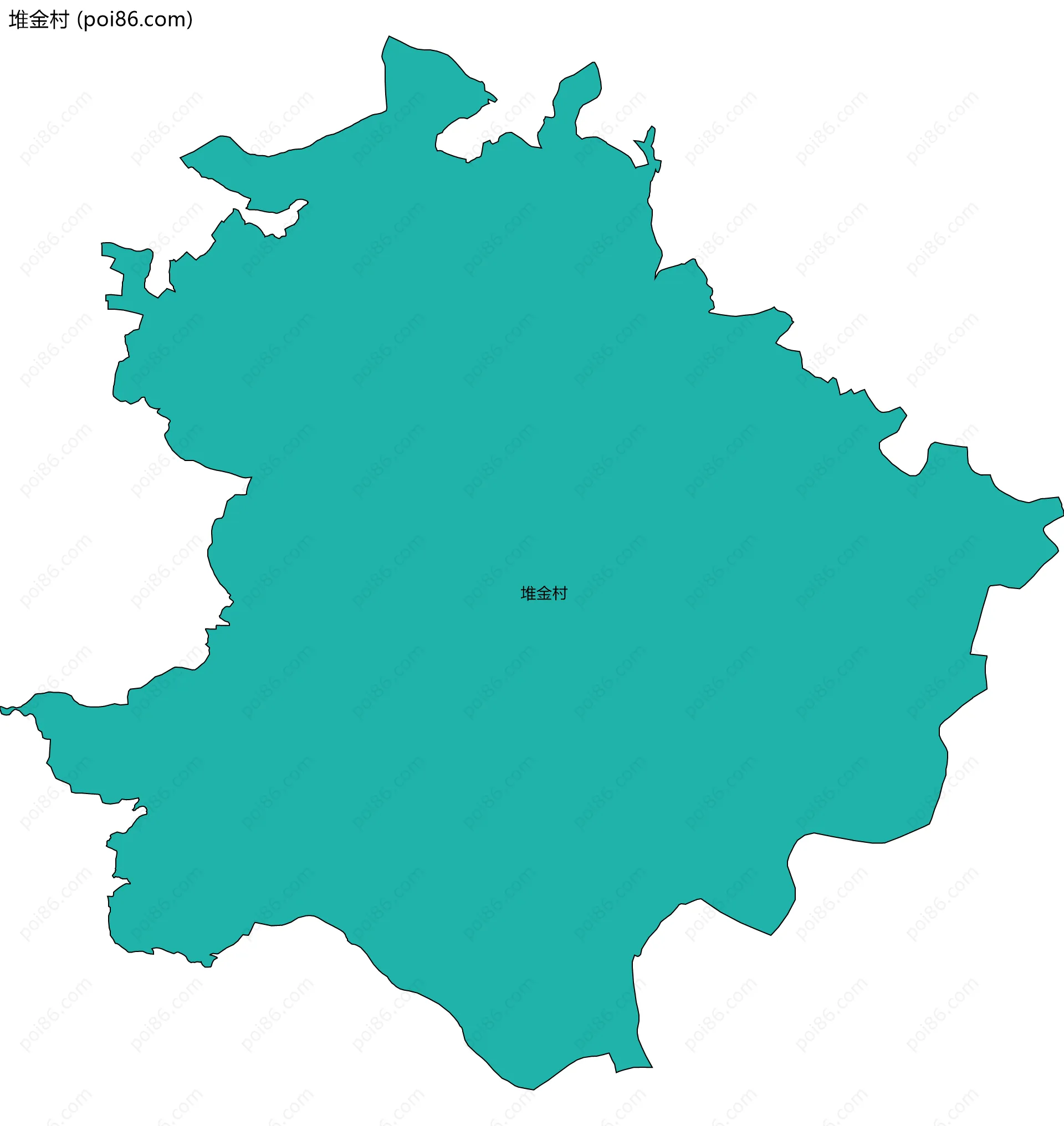 堆金村边界地图