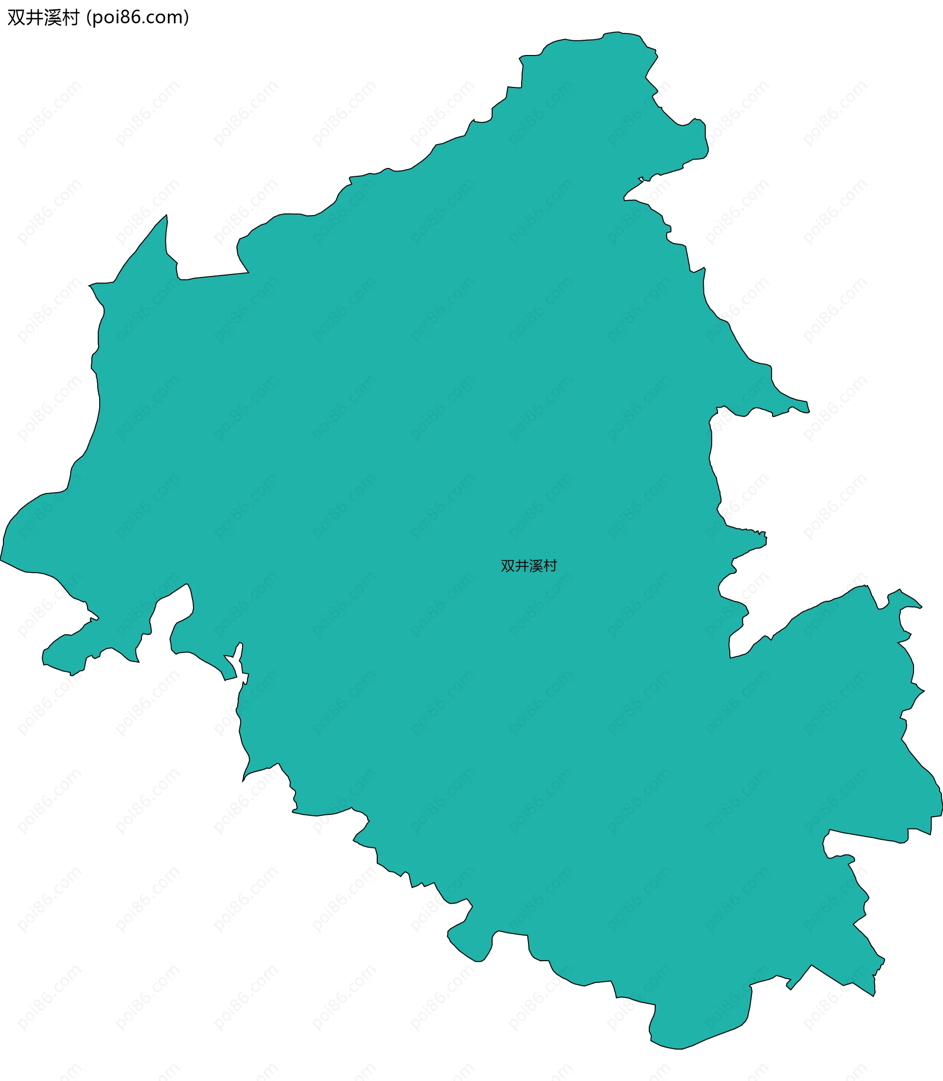 双井溪村边界地图