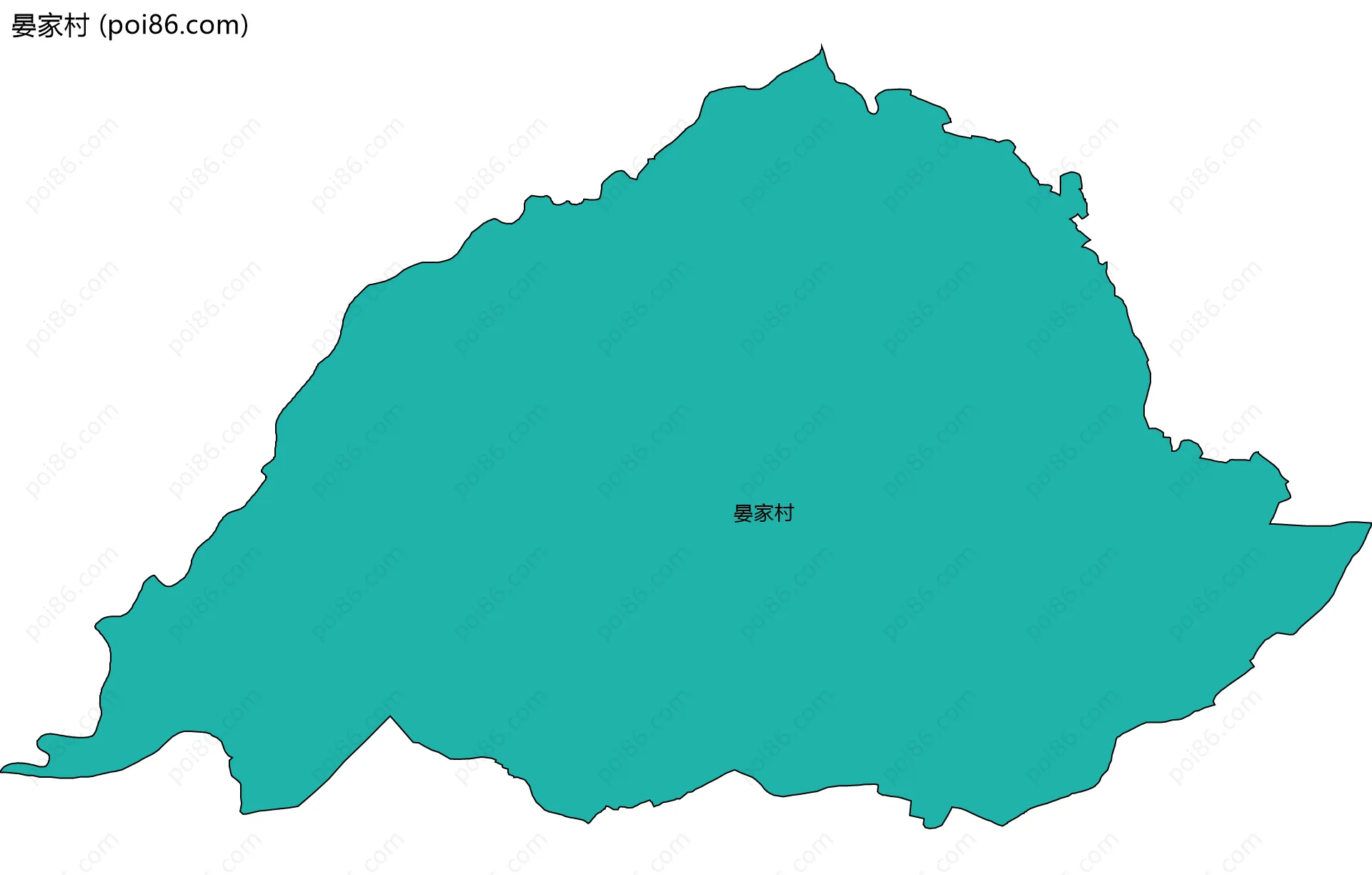 晏家村边界地图