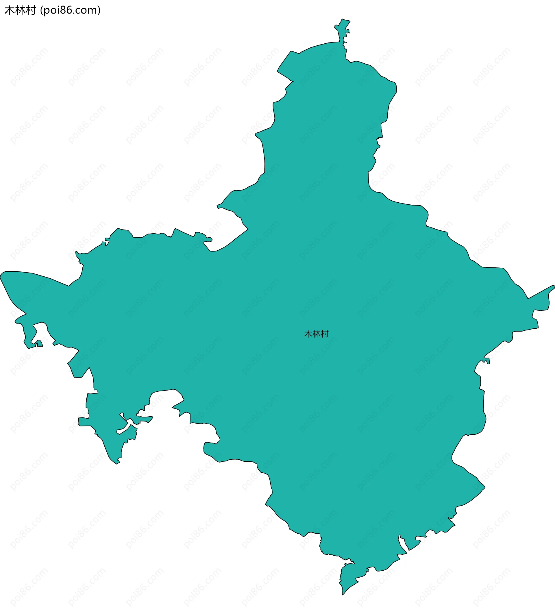 木林村边界地图