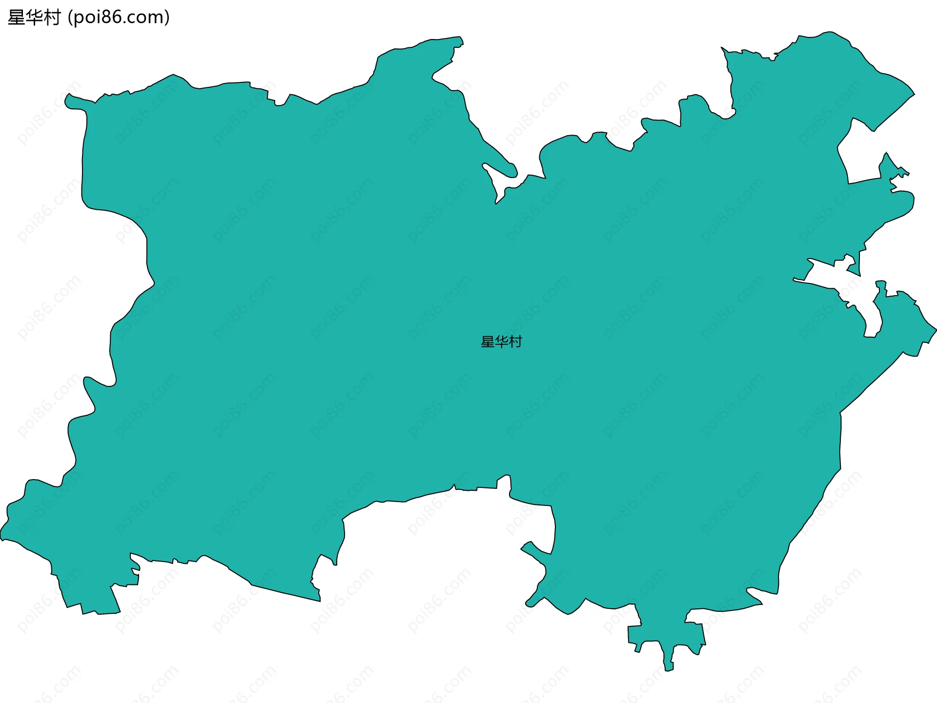 星华村边界地图