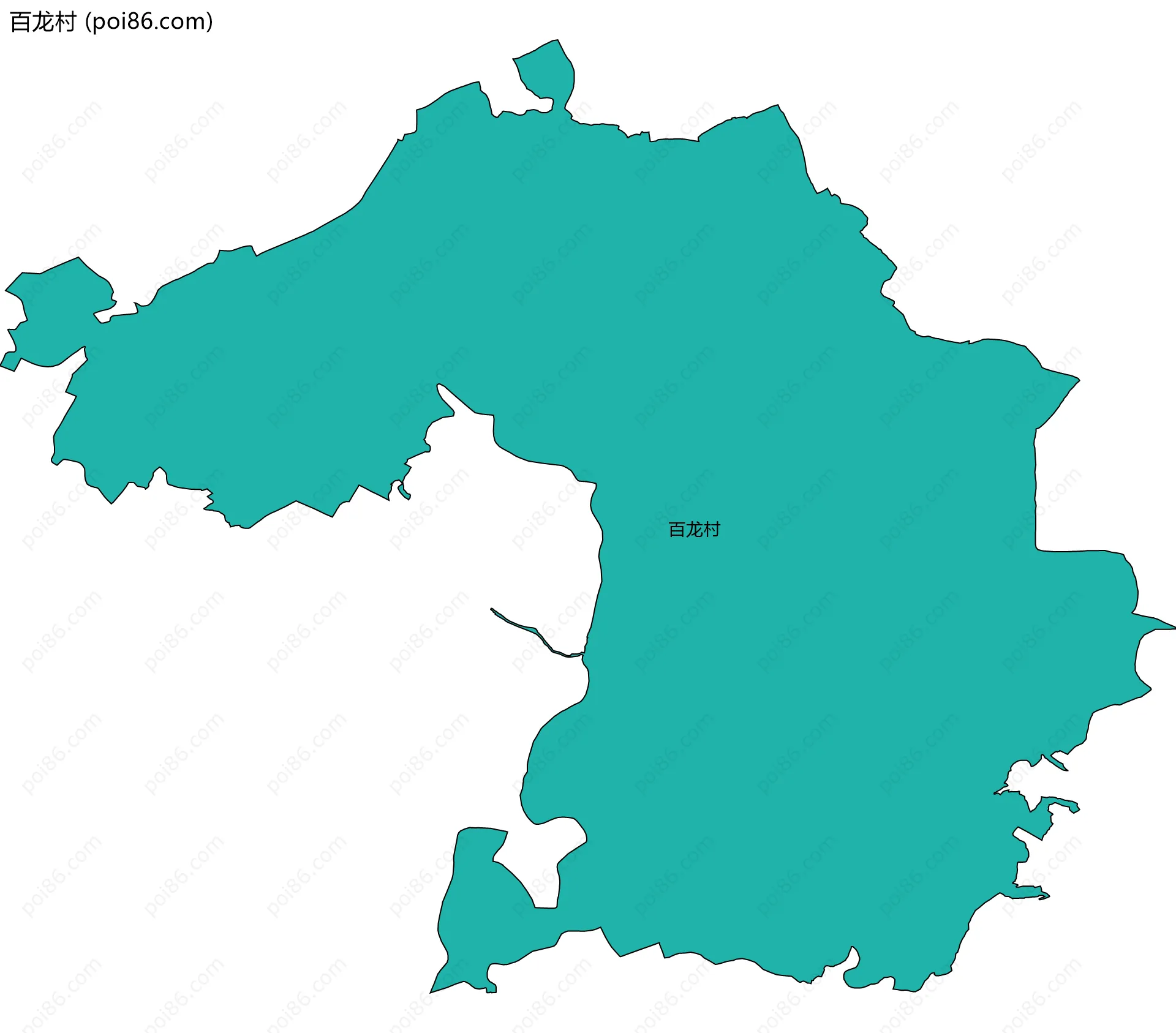 百龙村边界地图
