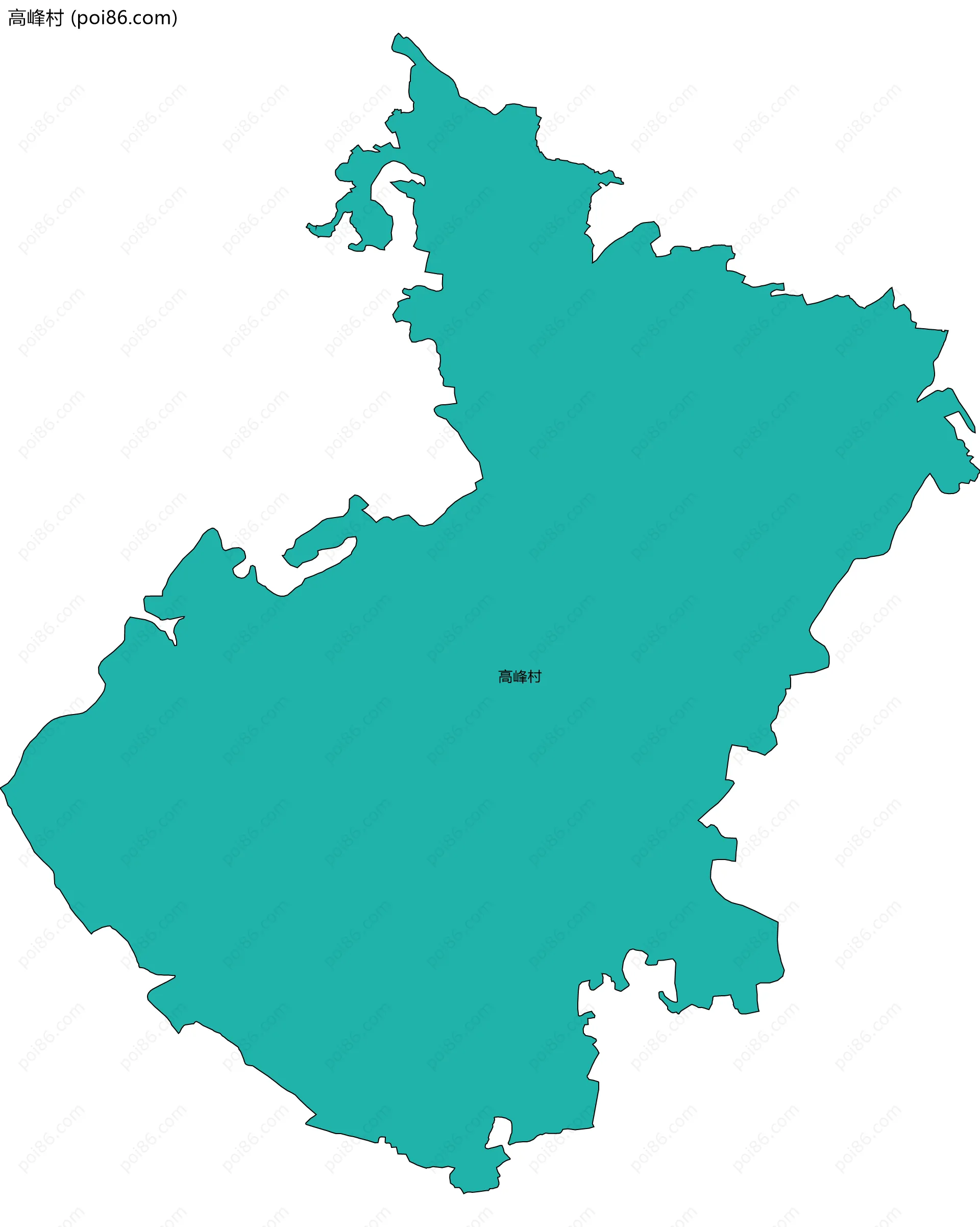 高峰村边界地图