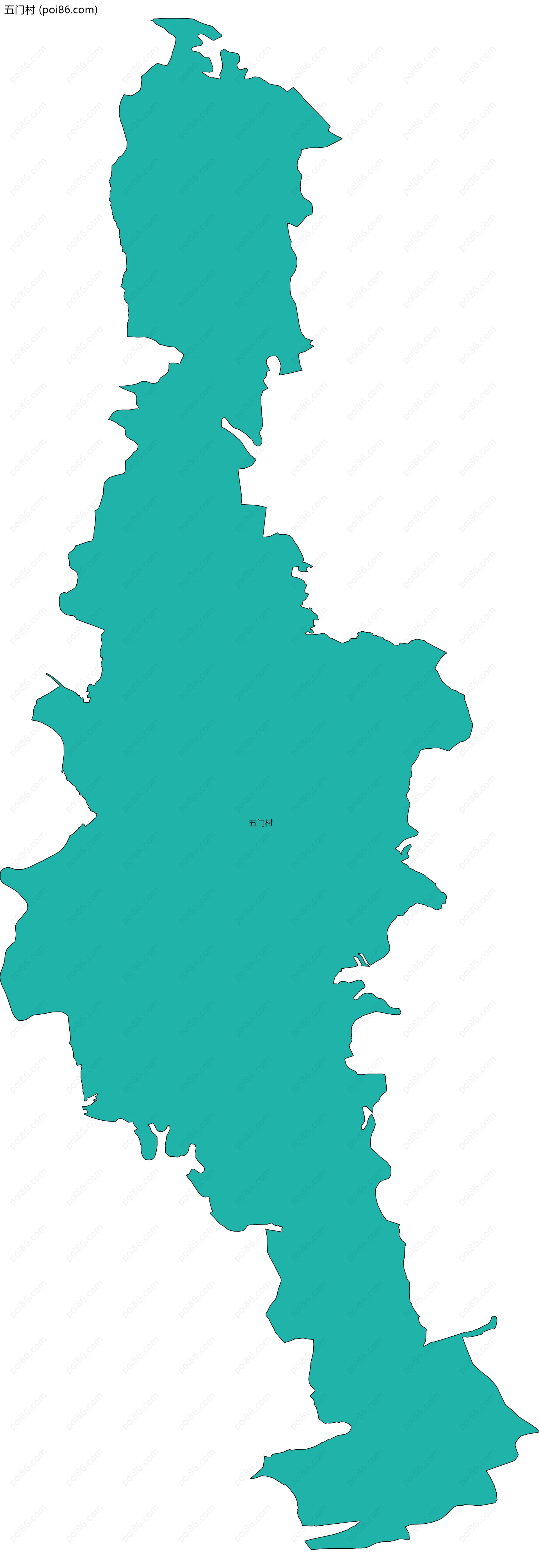 五门村边界地图