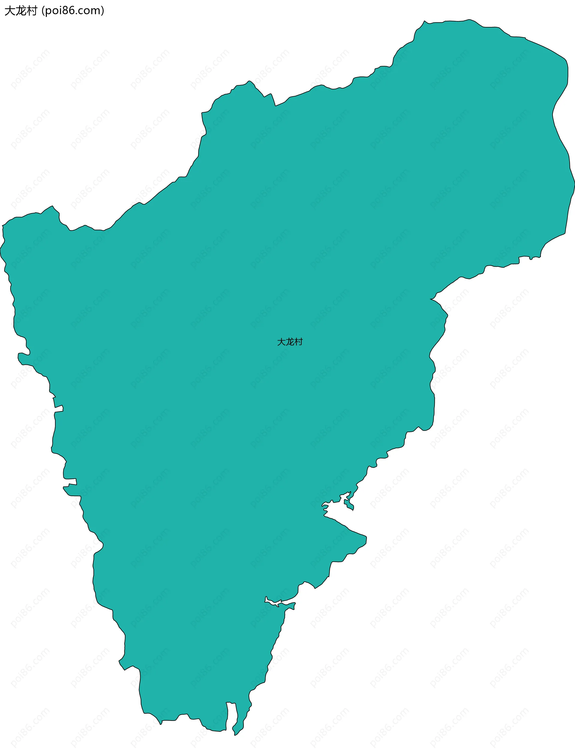 大龙村边界地图