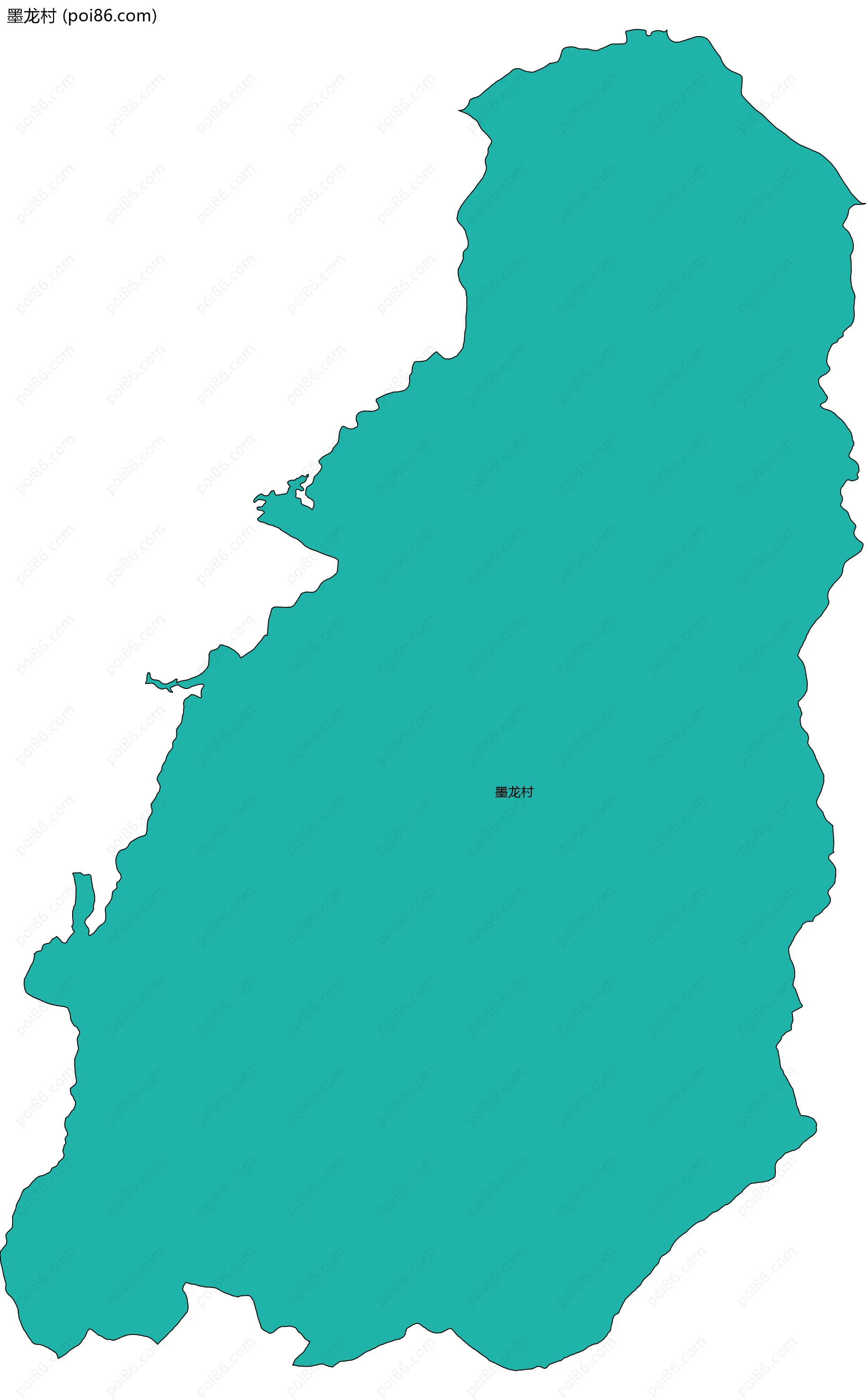 墨龙村边界地图