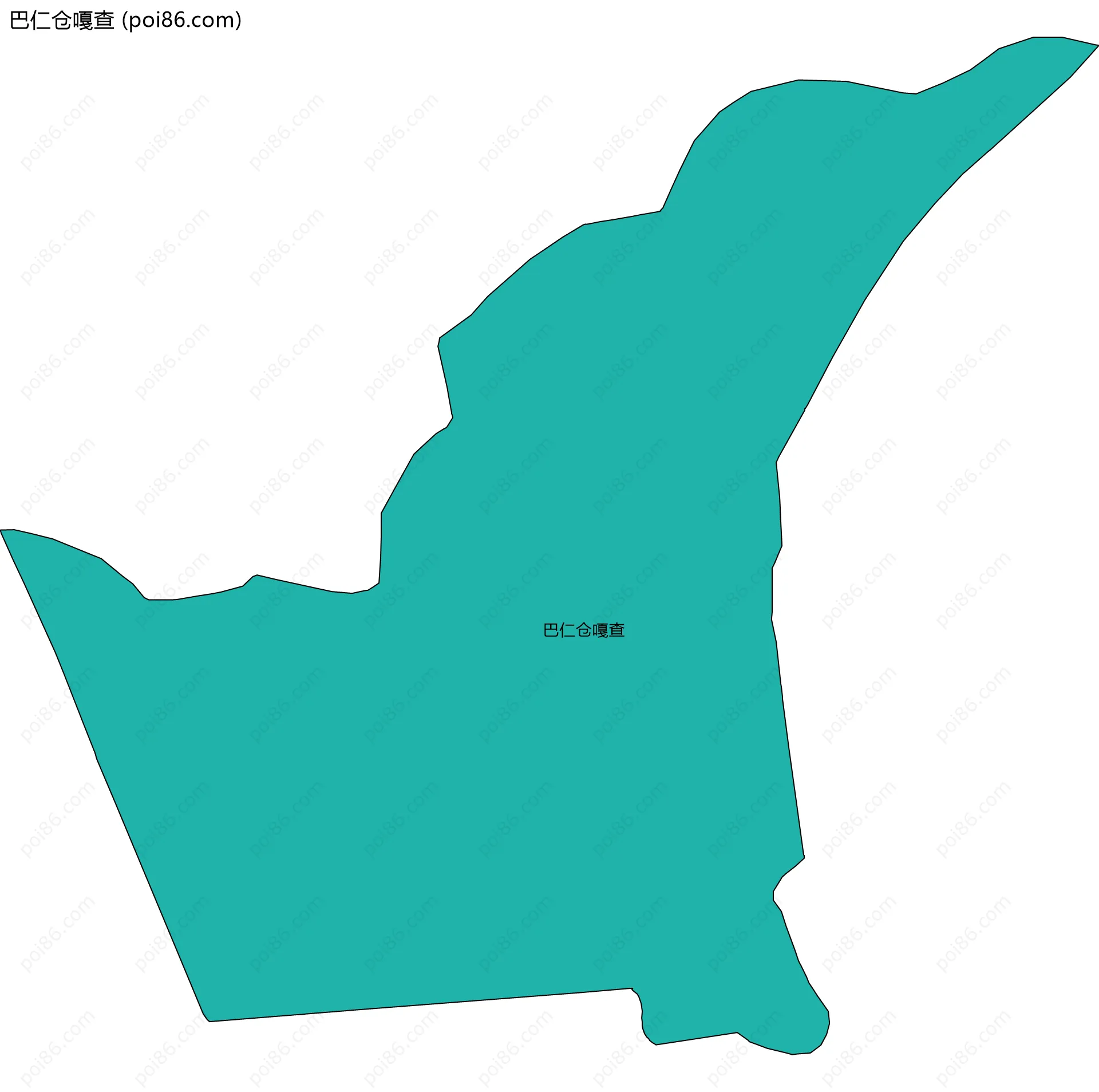 巴仁仓嘎查边界地图