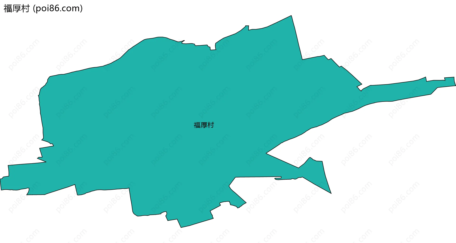 福厚村边界地图