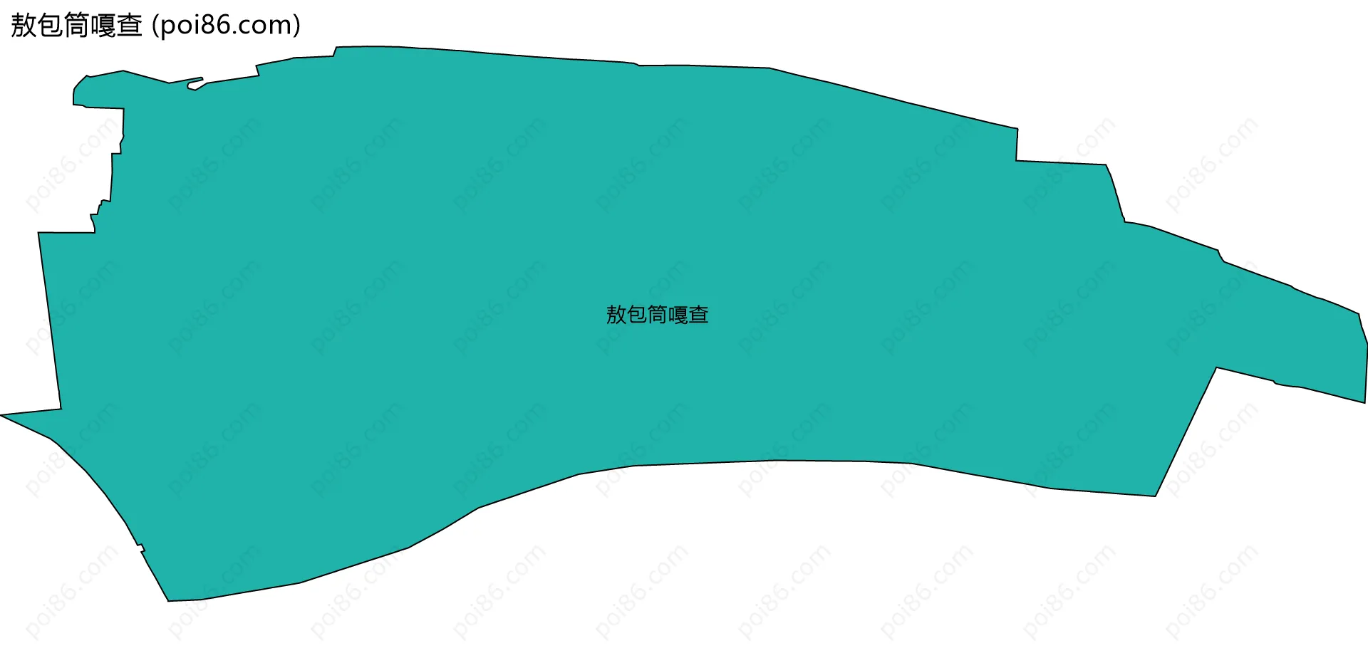 敖包筒嘎查边界地图