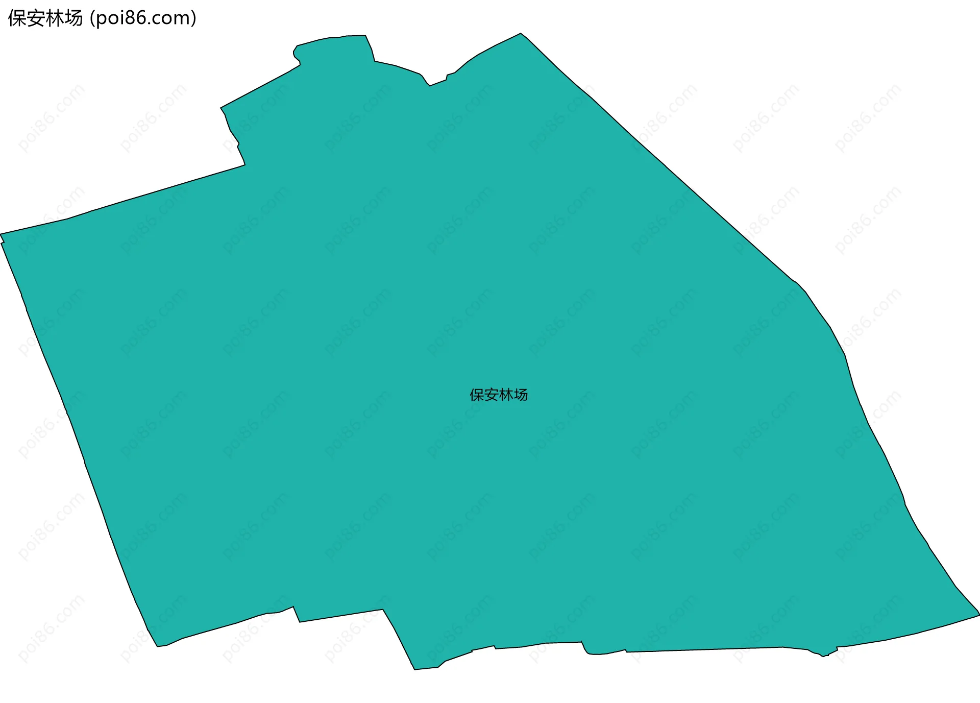保安林场边界地图