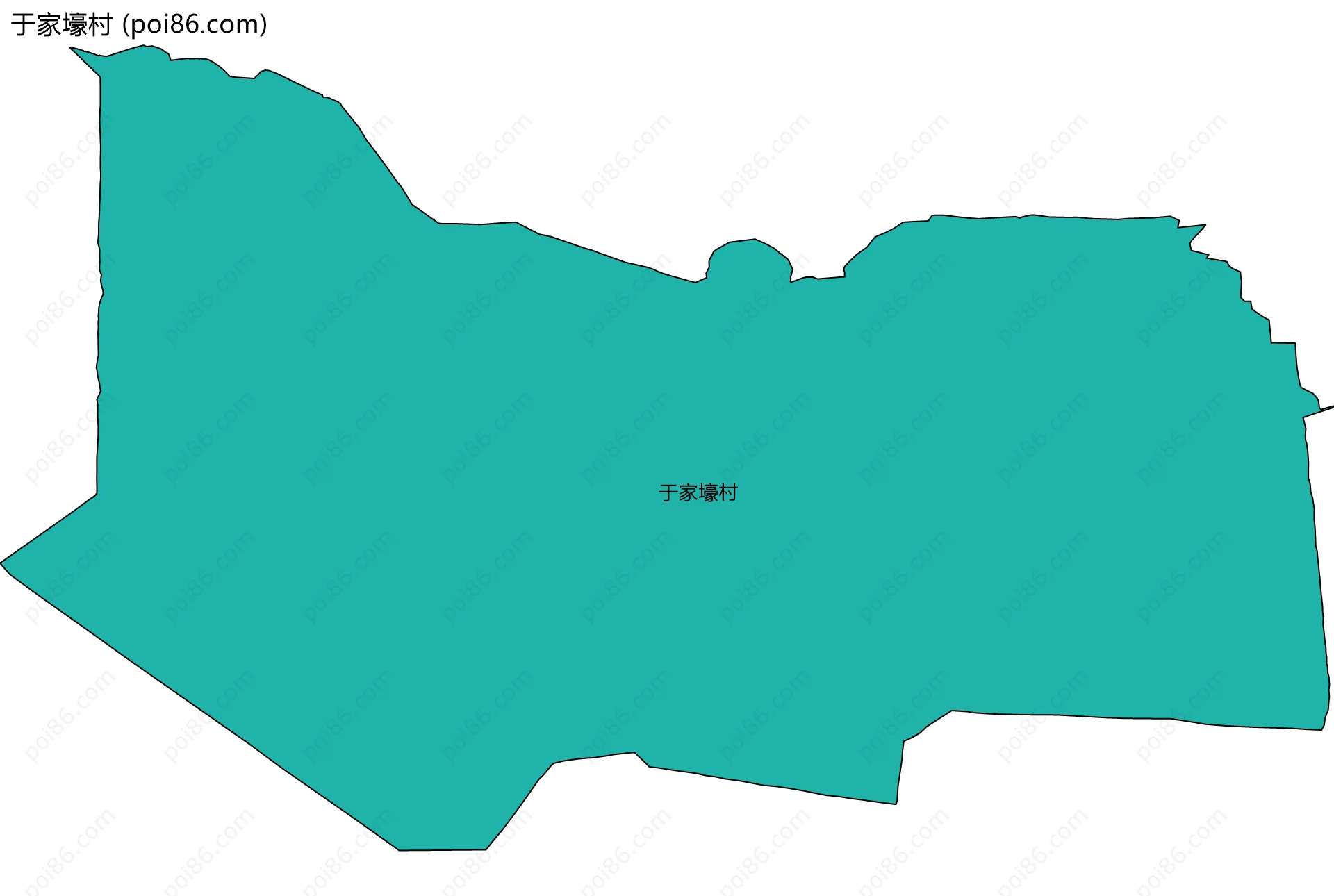 于家壕村边界地图