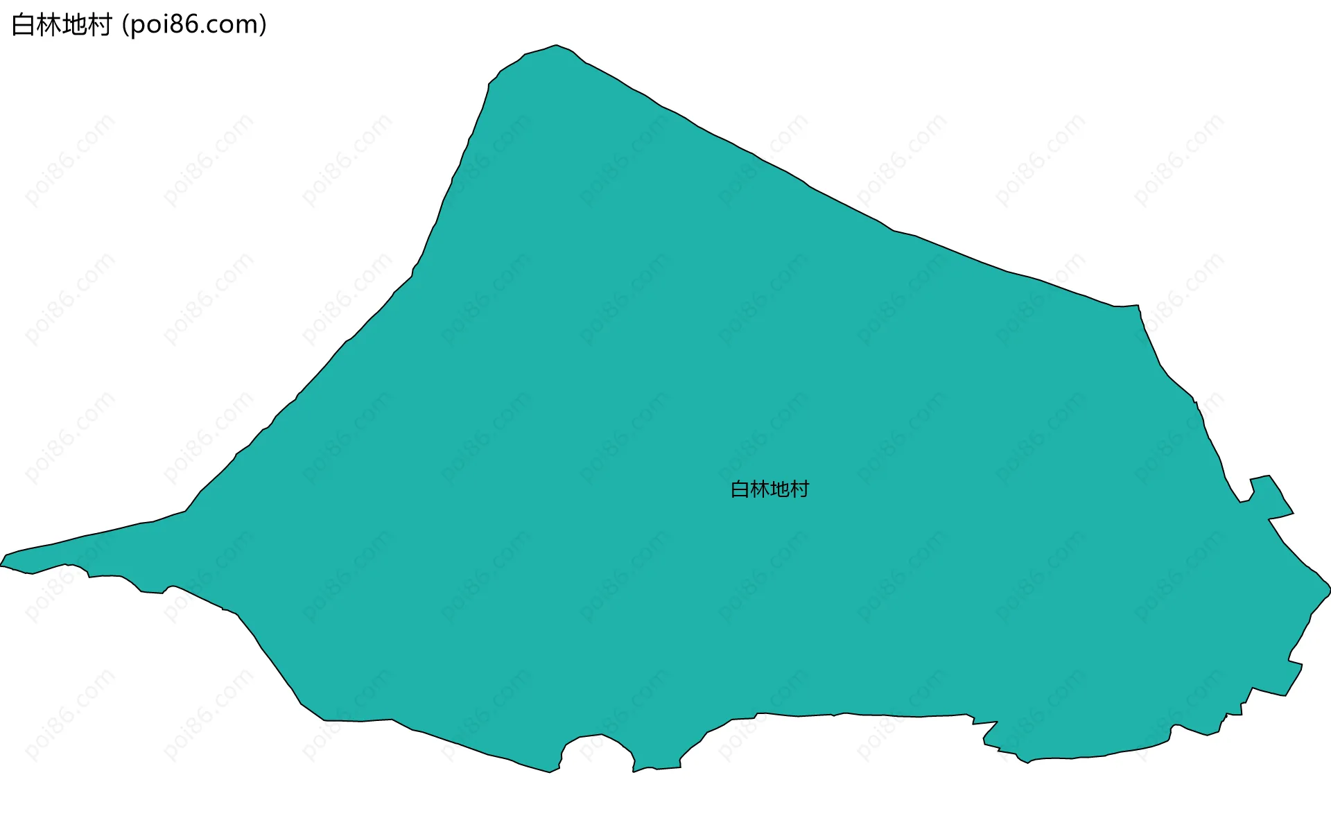 白林地村边界地图