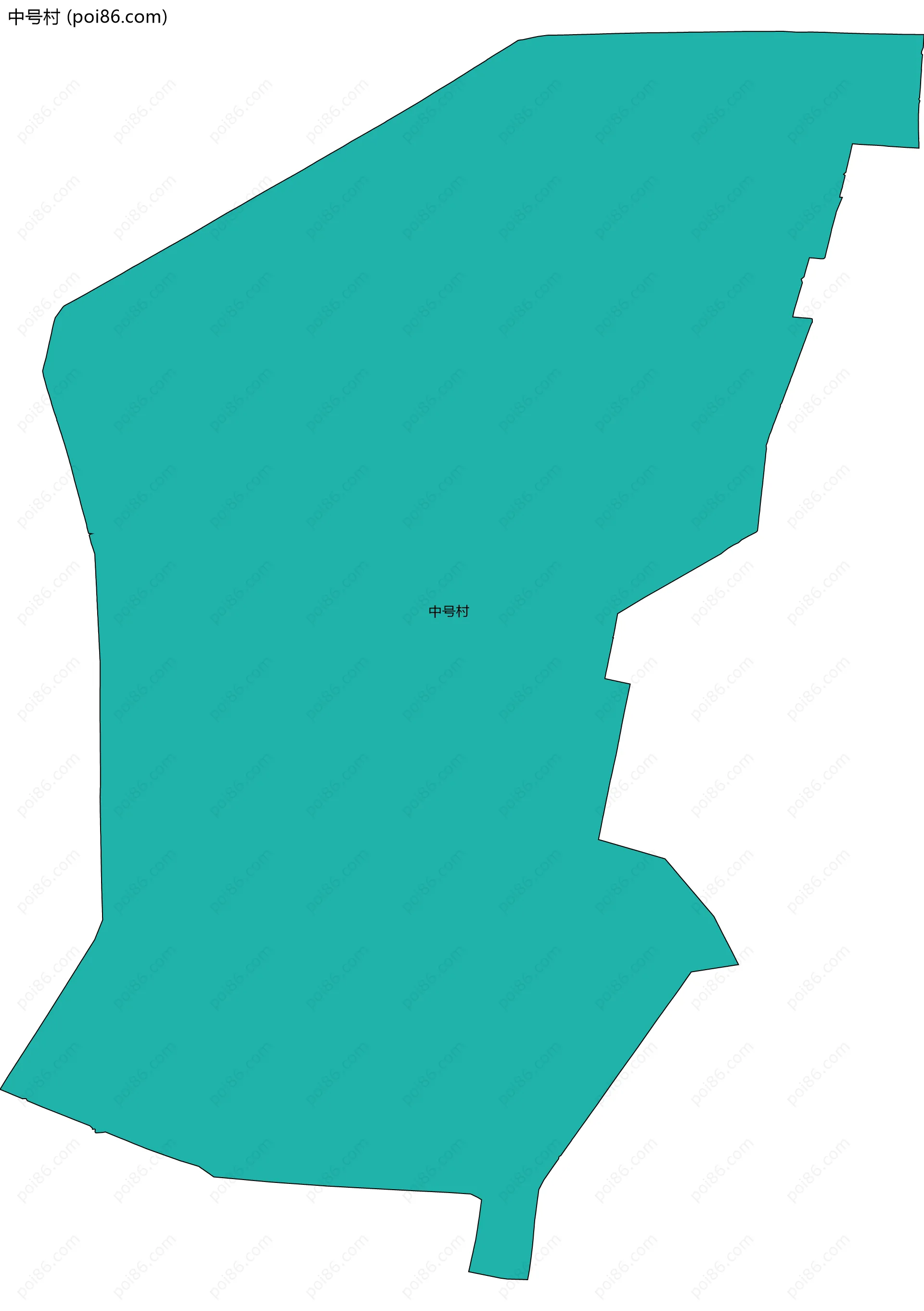 中号村边界地图