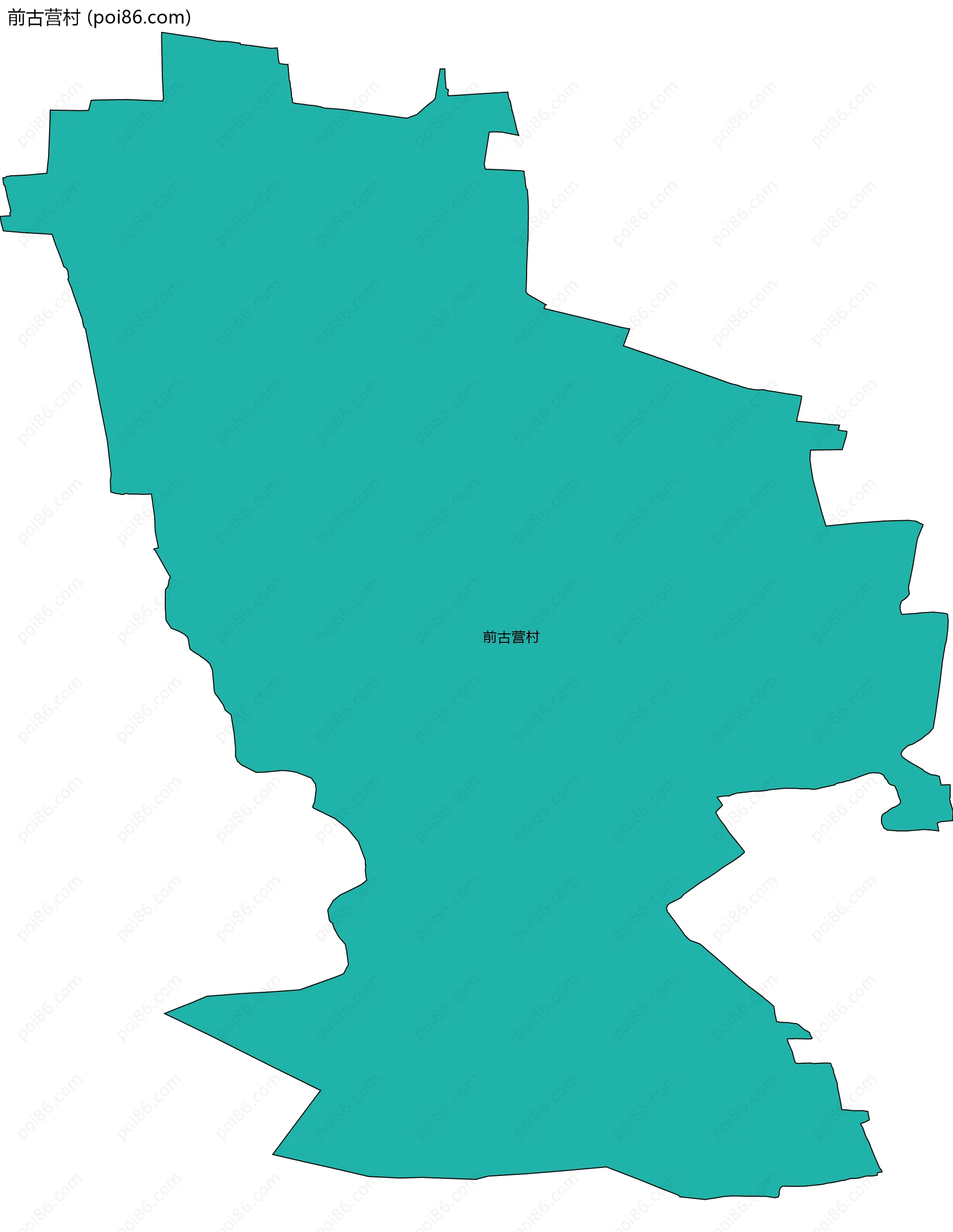 前古营村边界地图