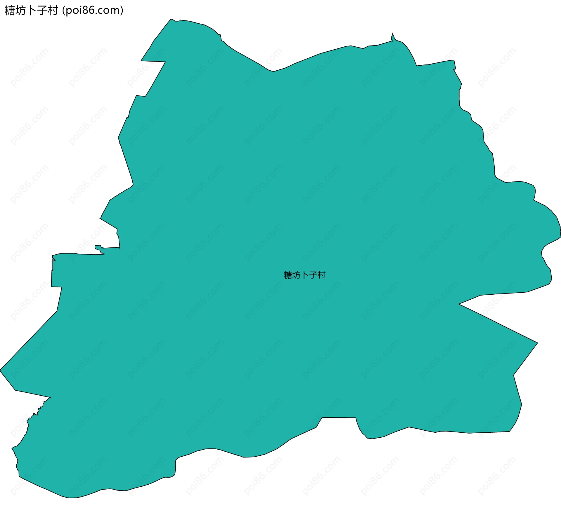 糖坊卜子村边界地图