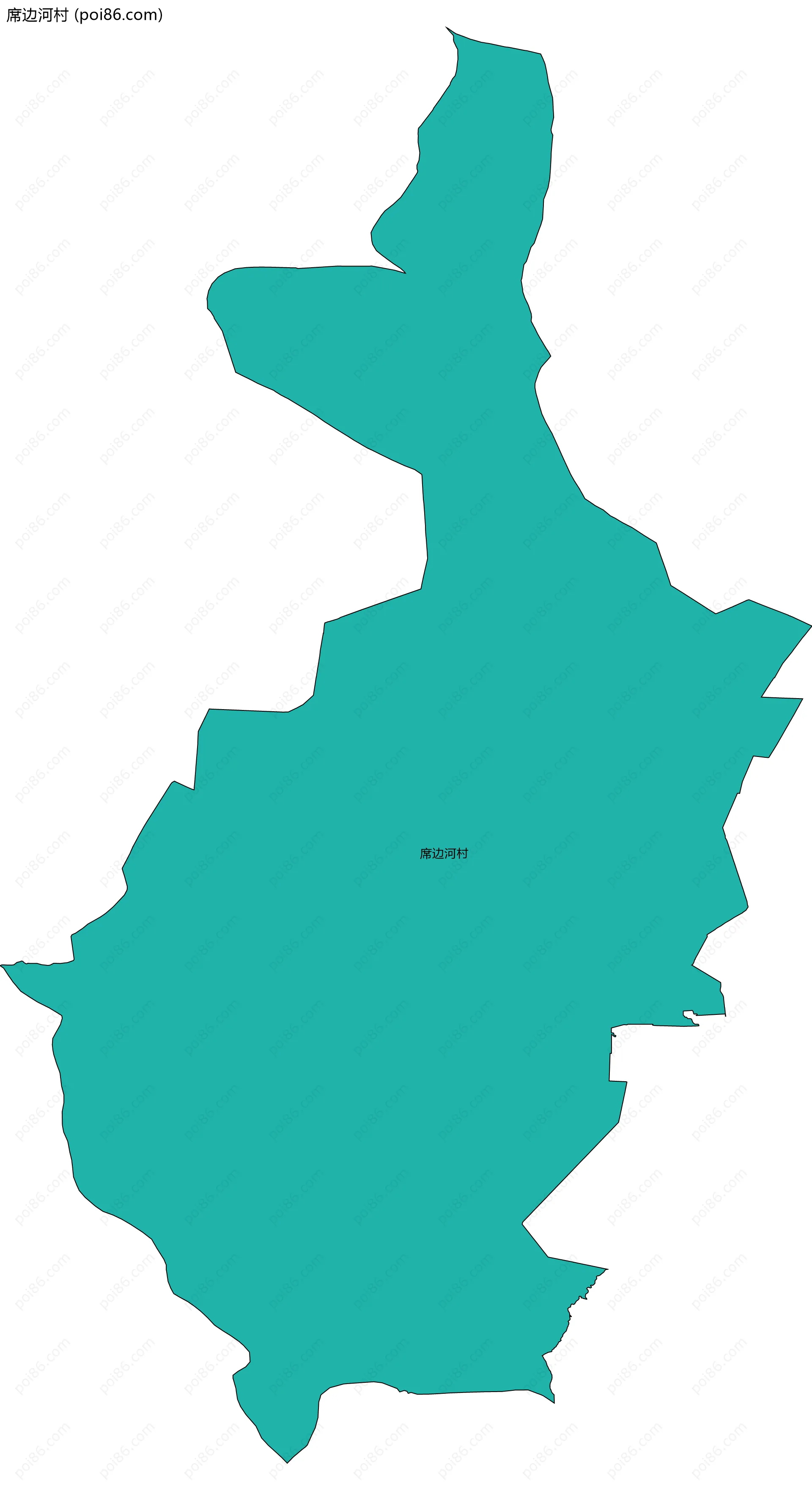 席边河村边界地图