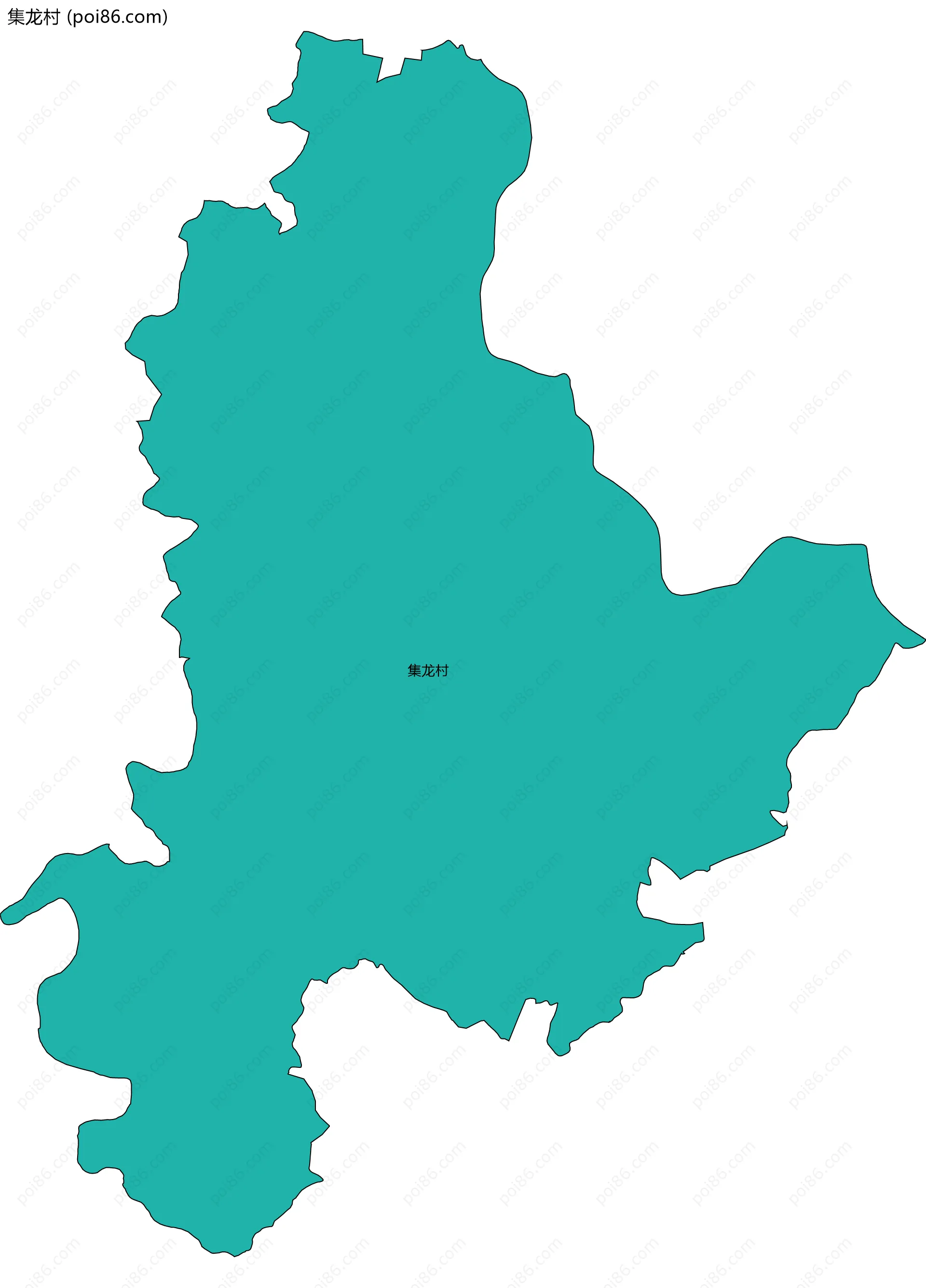 集龙村边界地图
