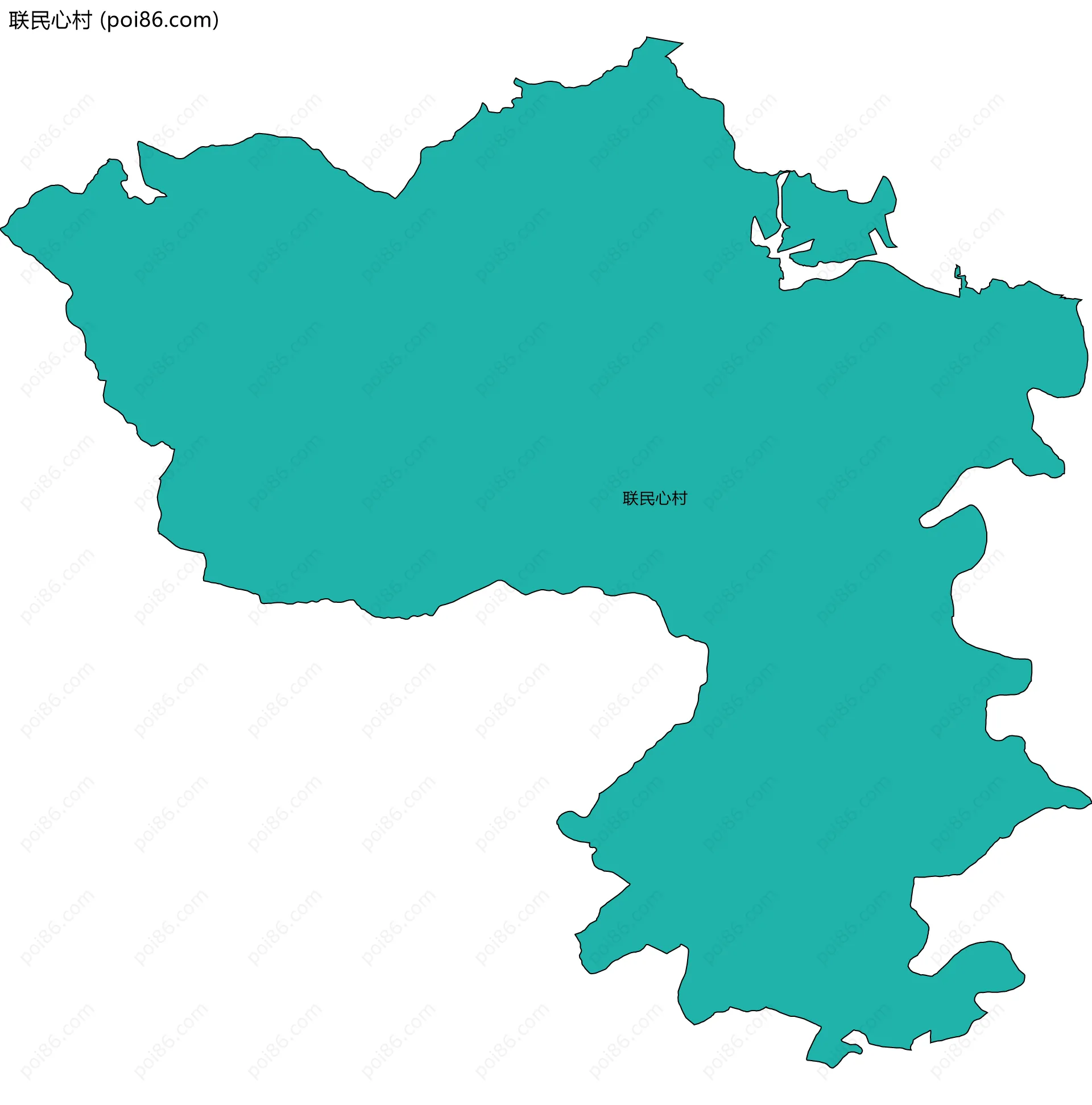联民心村边界地图