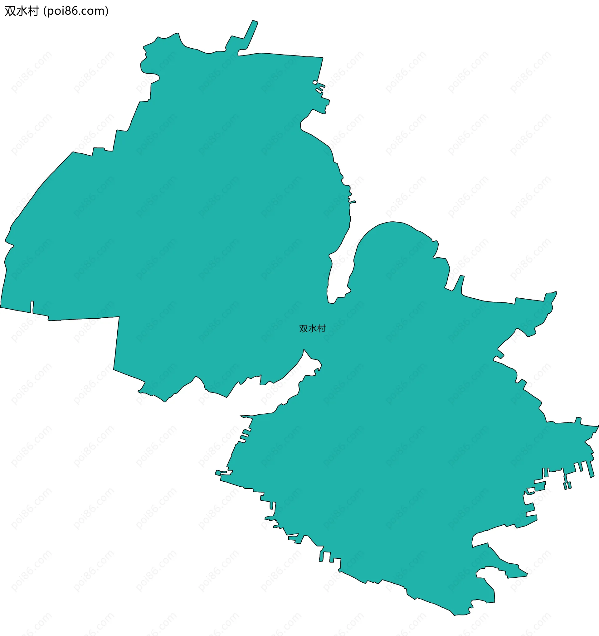 双水村边界地图