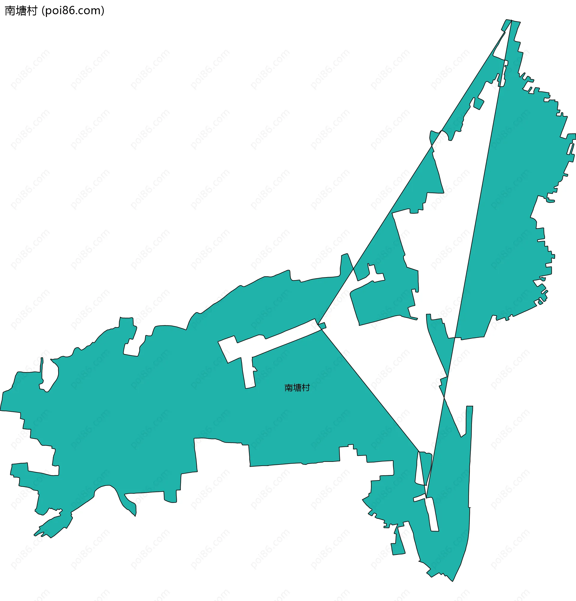 南塘村边界地图