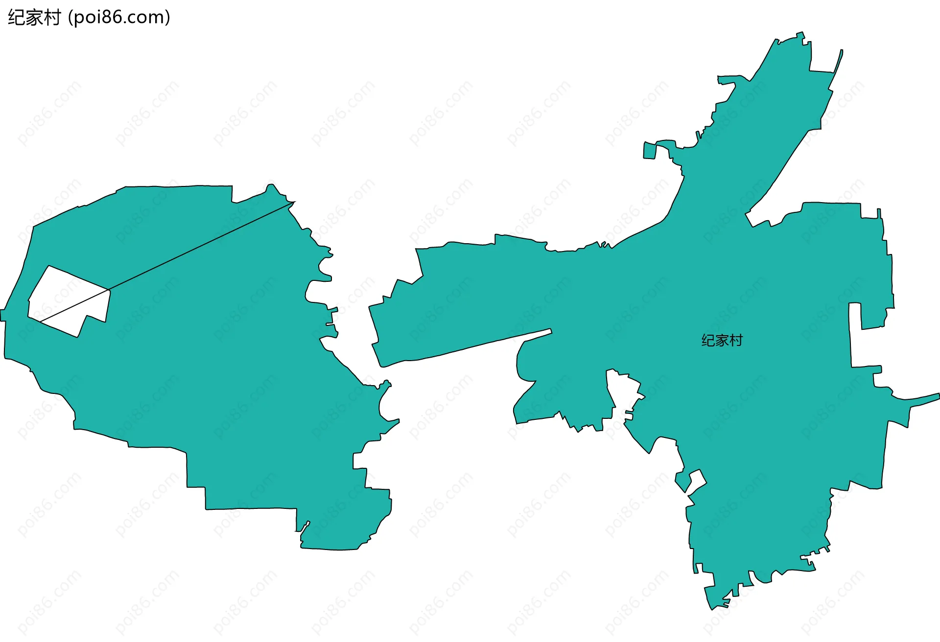 纪家村边界地图