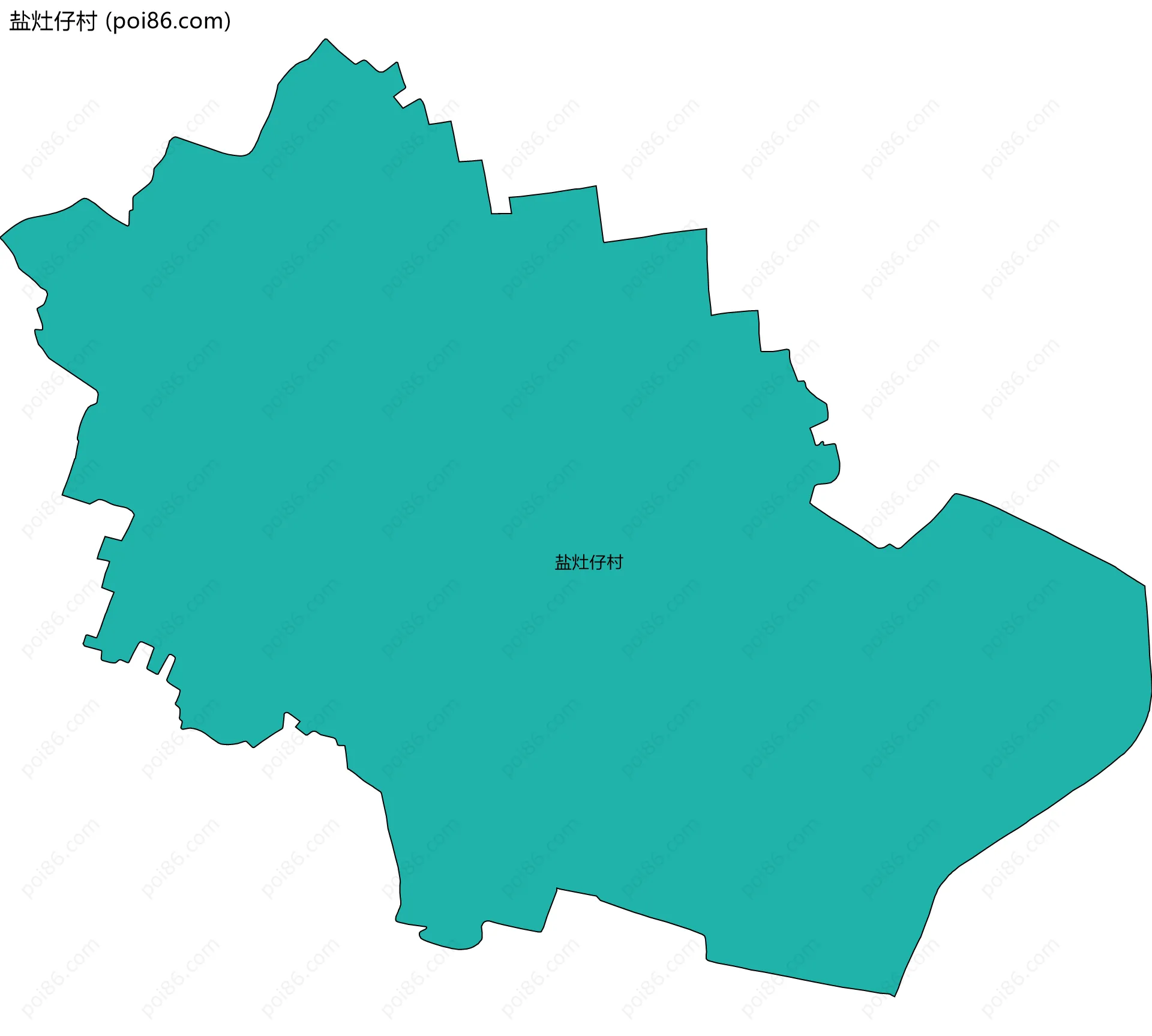 盐灶仔村边界地图