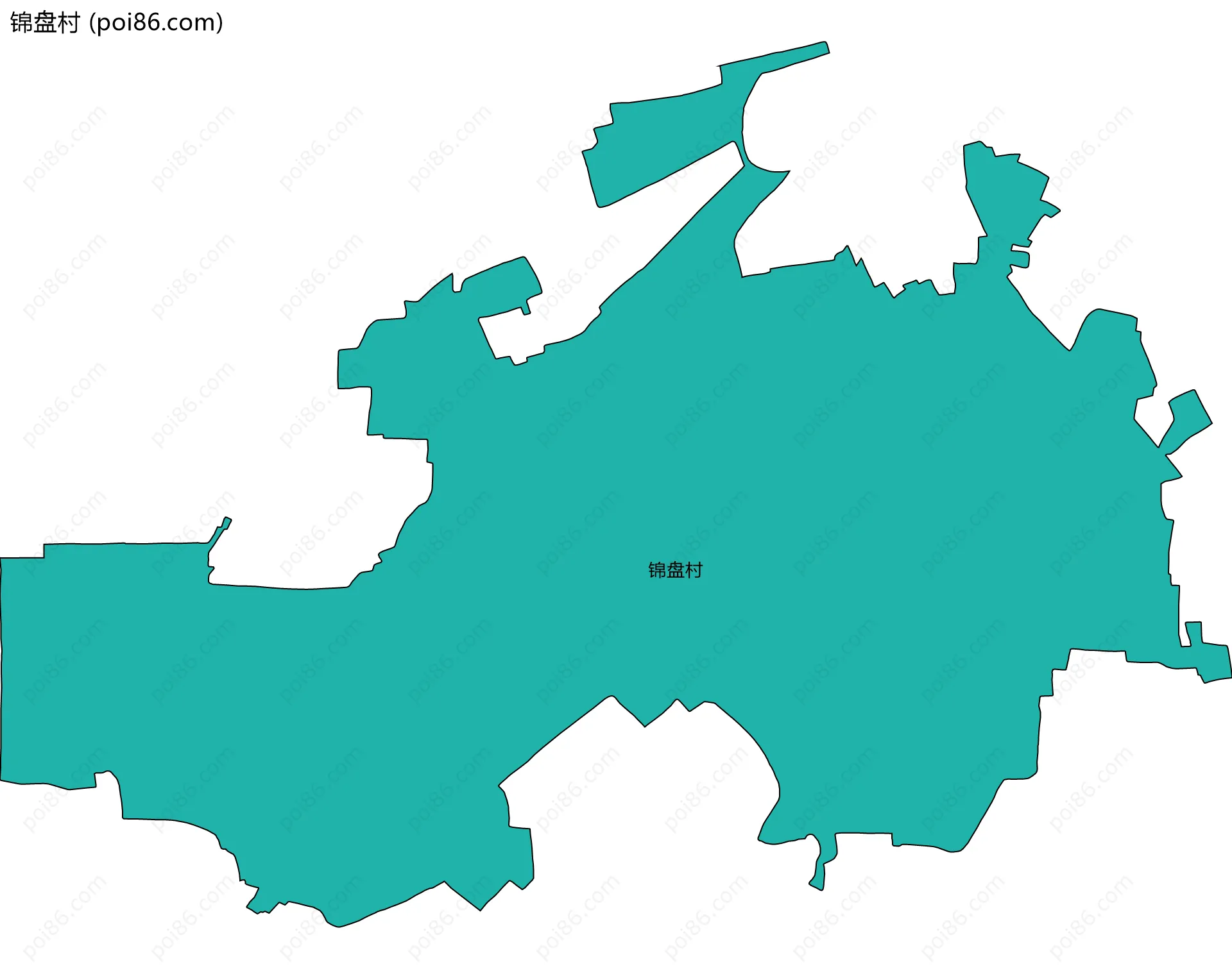 锦盘村边界地图