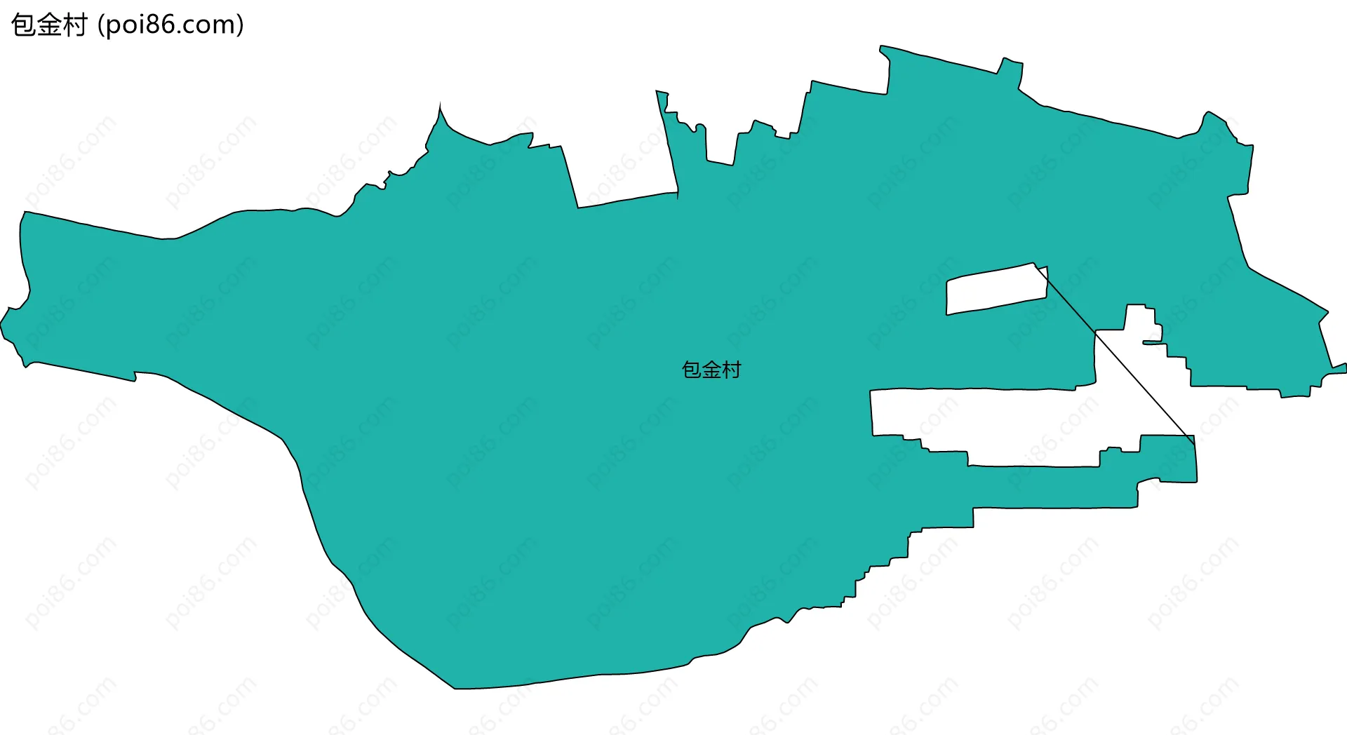 包金村边界地图