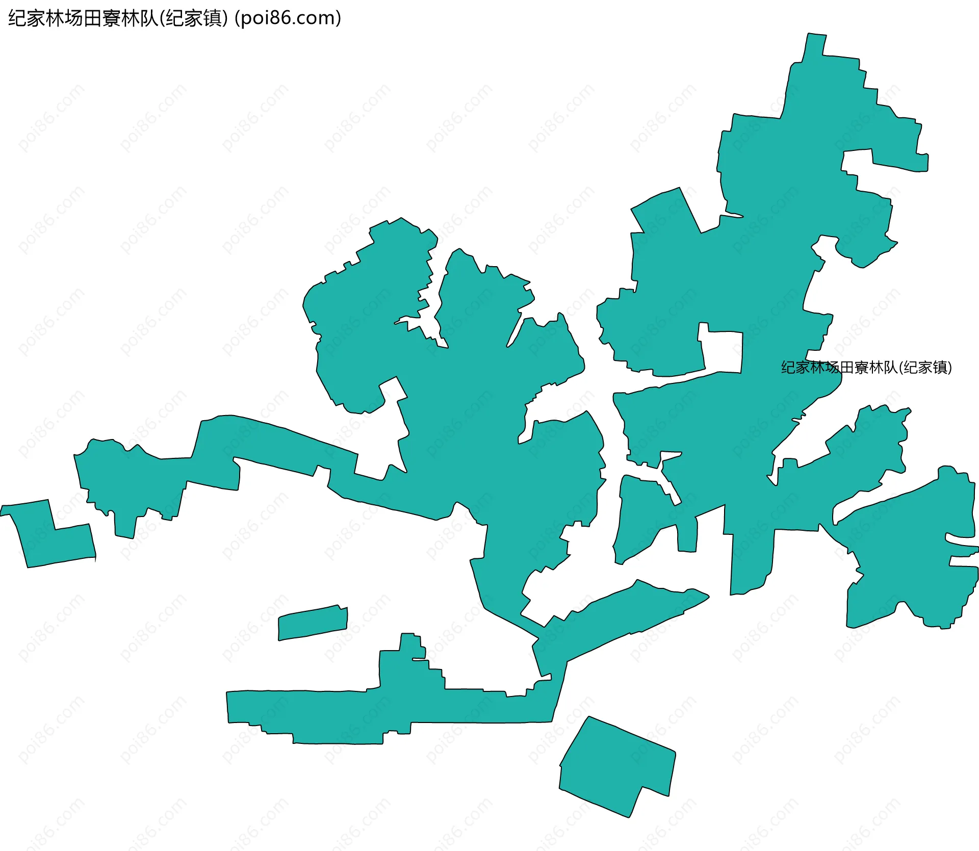 纪家林场田寮林队(纪家镇)边界地图