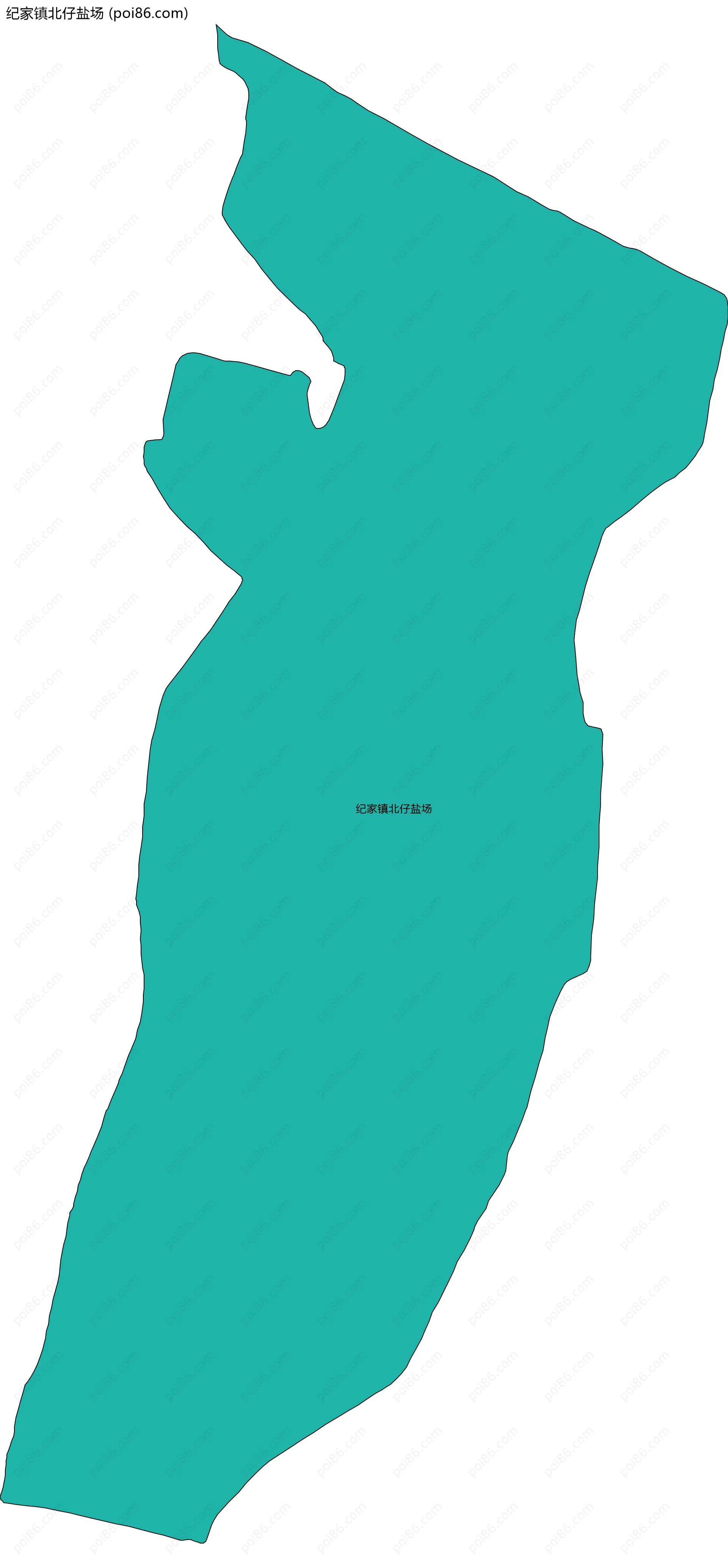 纪家镇北仔盐场边界地图