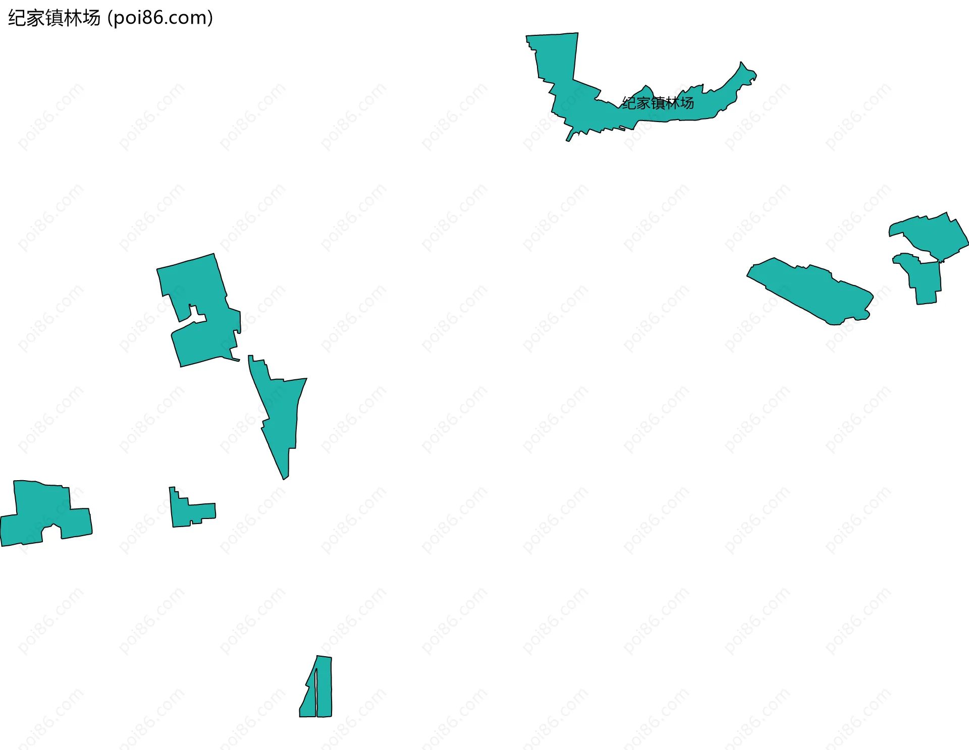 纪家镇林场边界地图