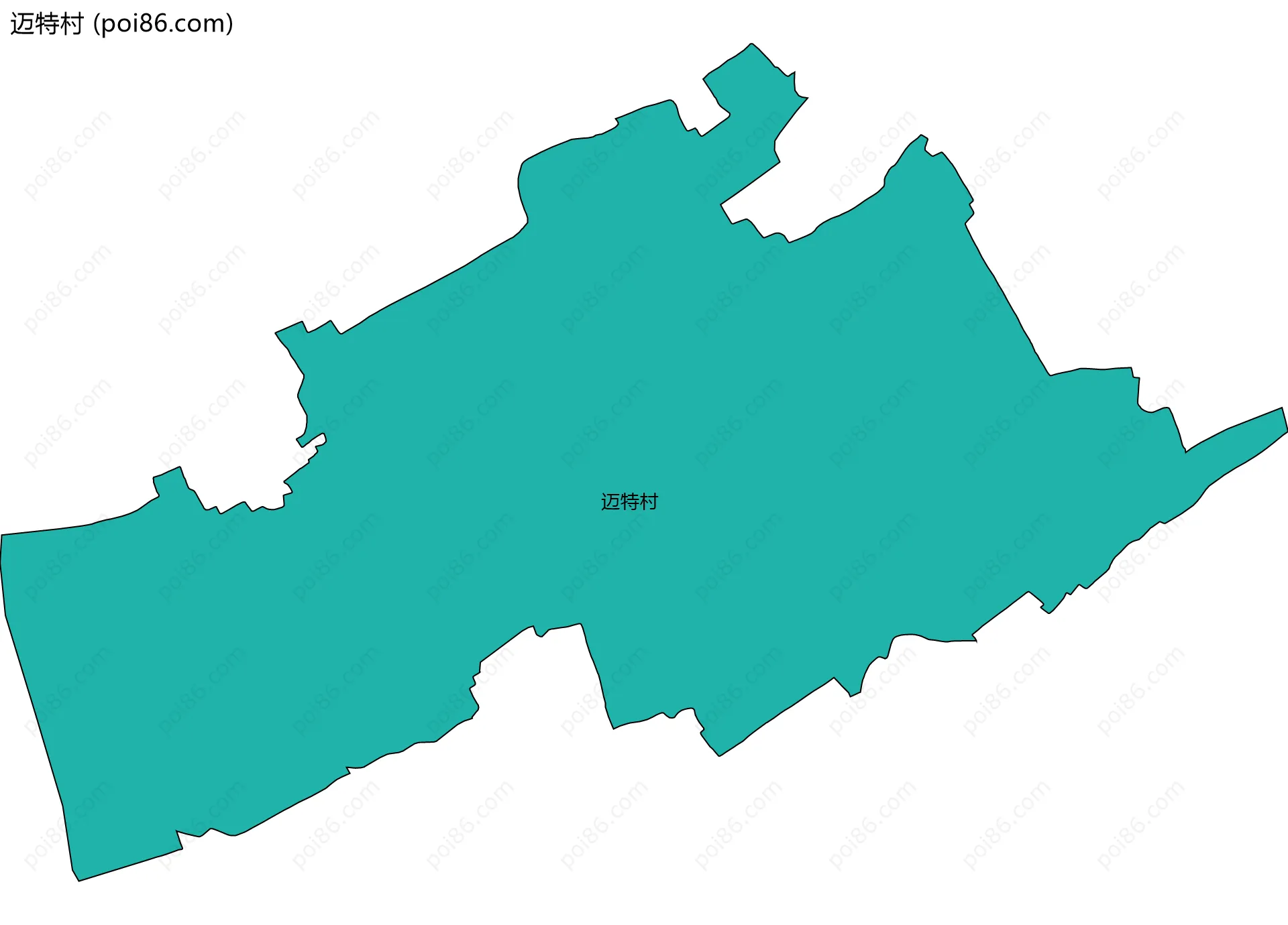迈特村边界地图