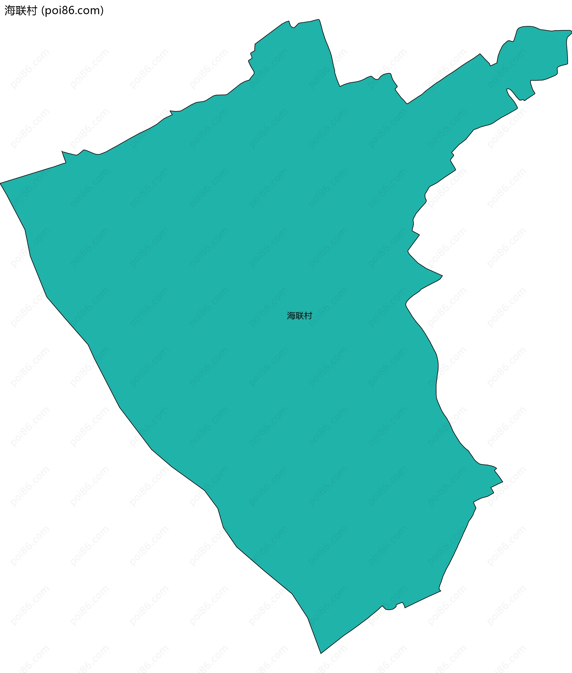 海联村边界地图