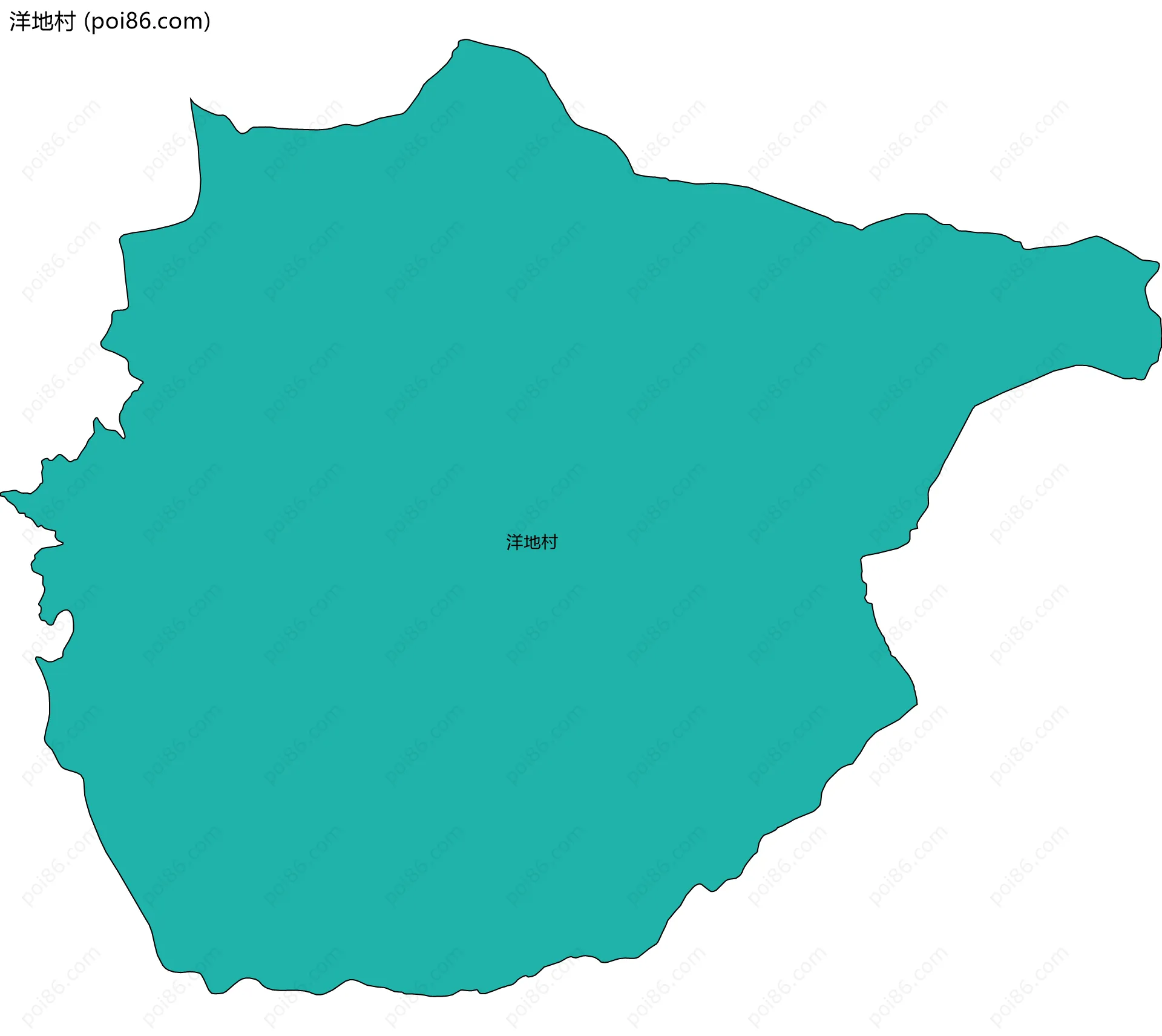 洋地村边界地图