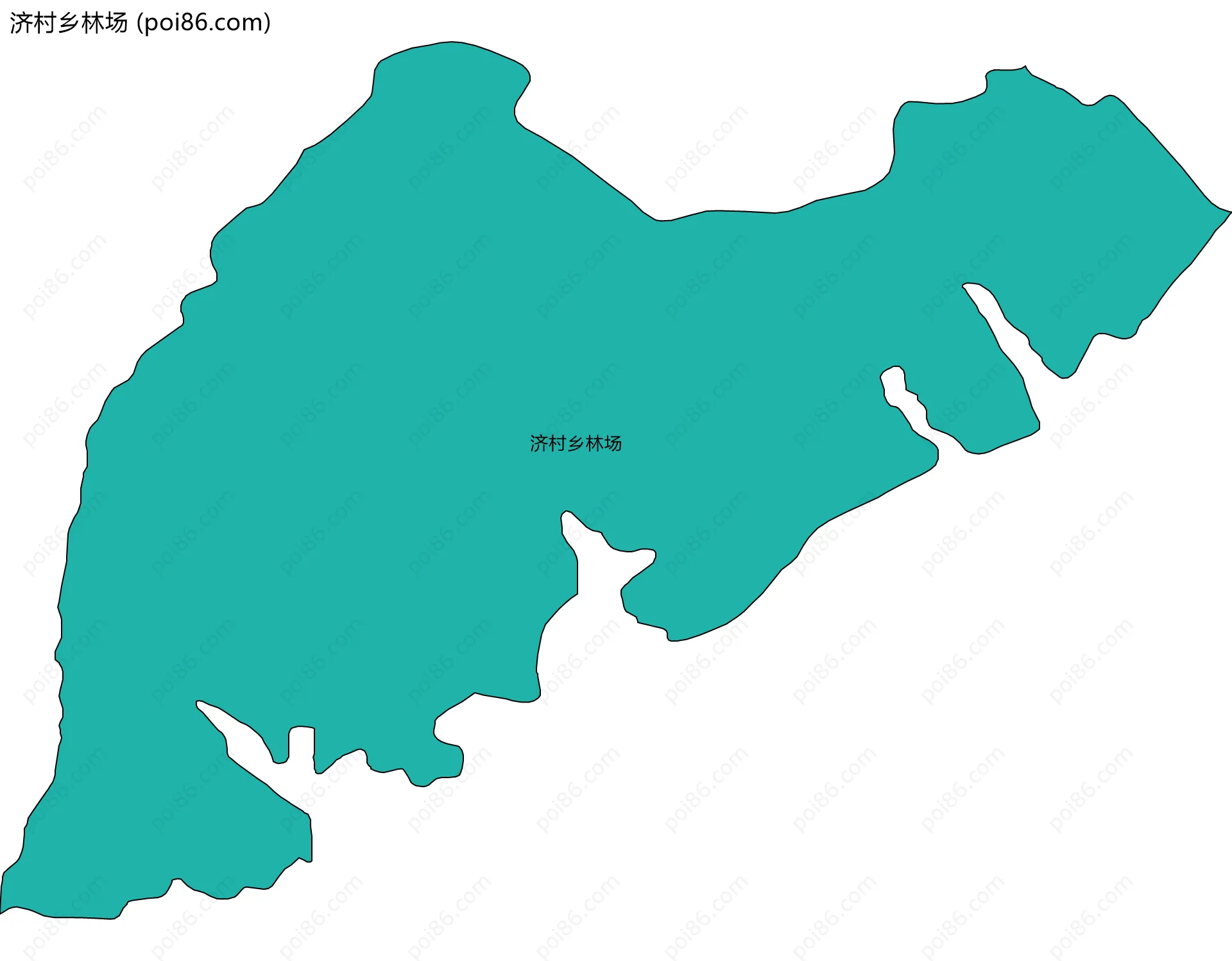 济村乡林场边界地图