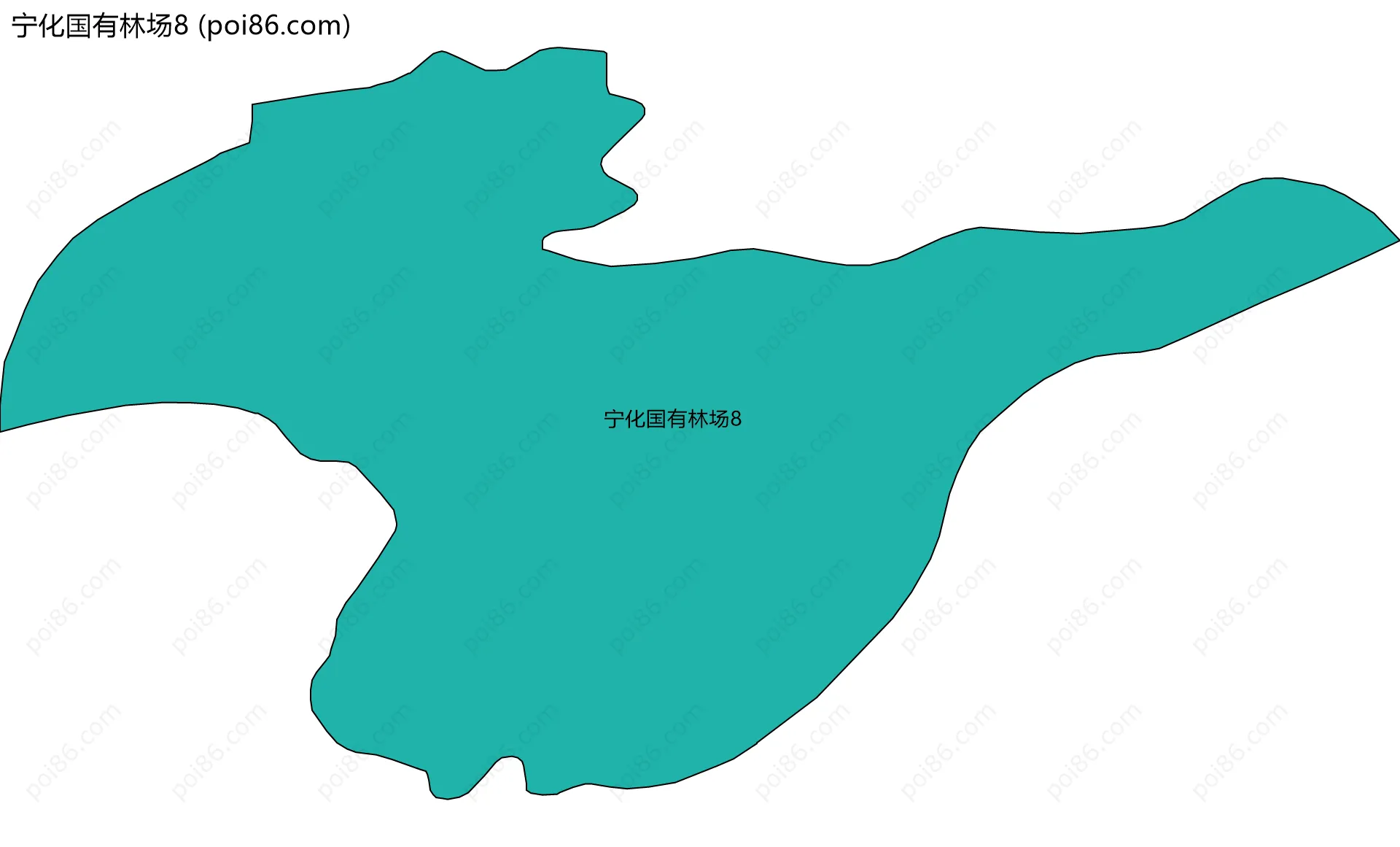 宁化国有林场8边界地图