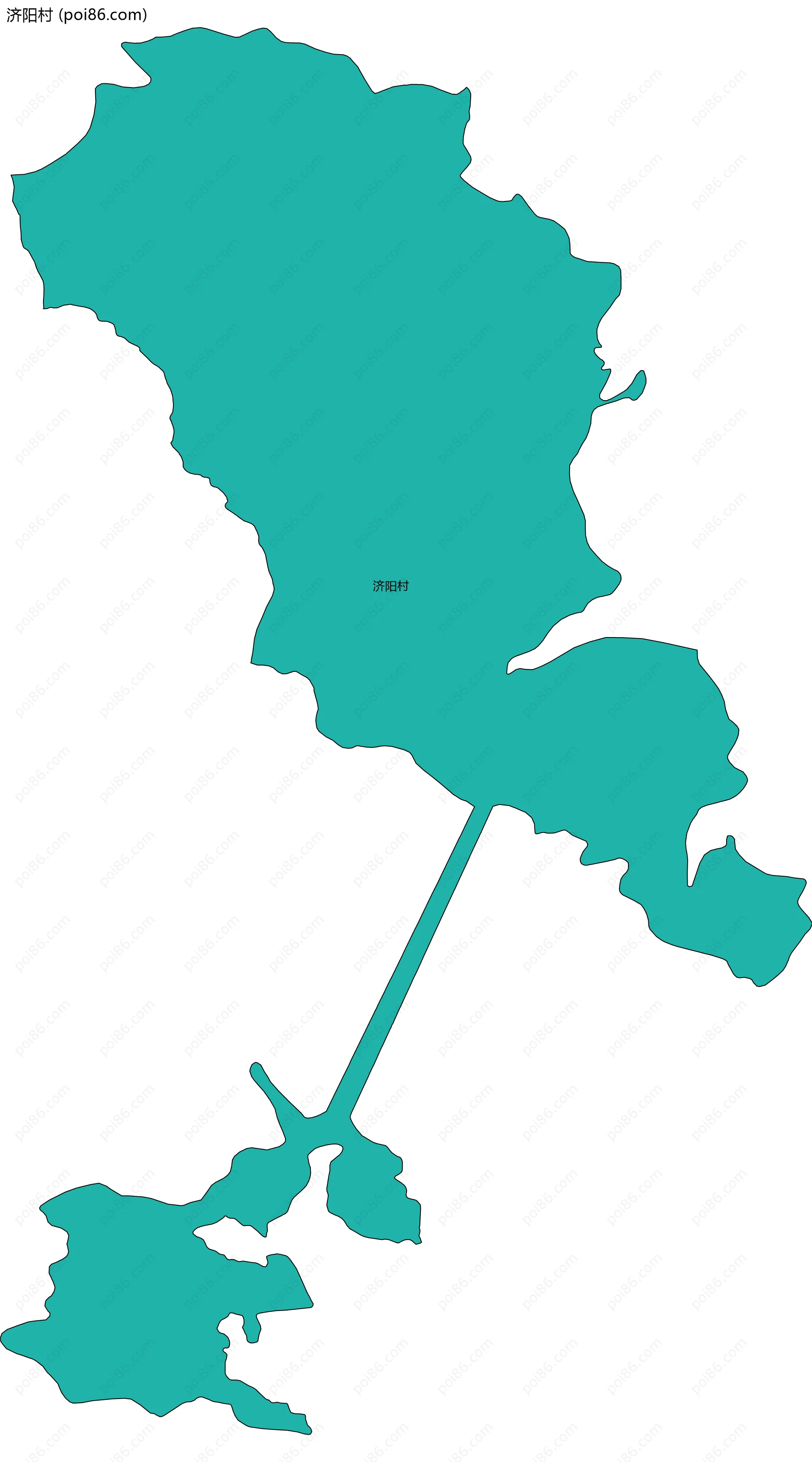 济阳村边界地图