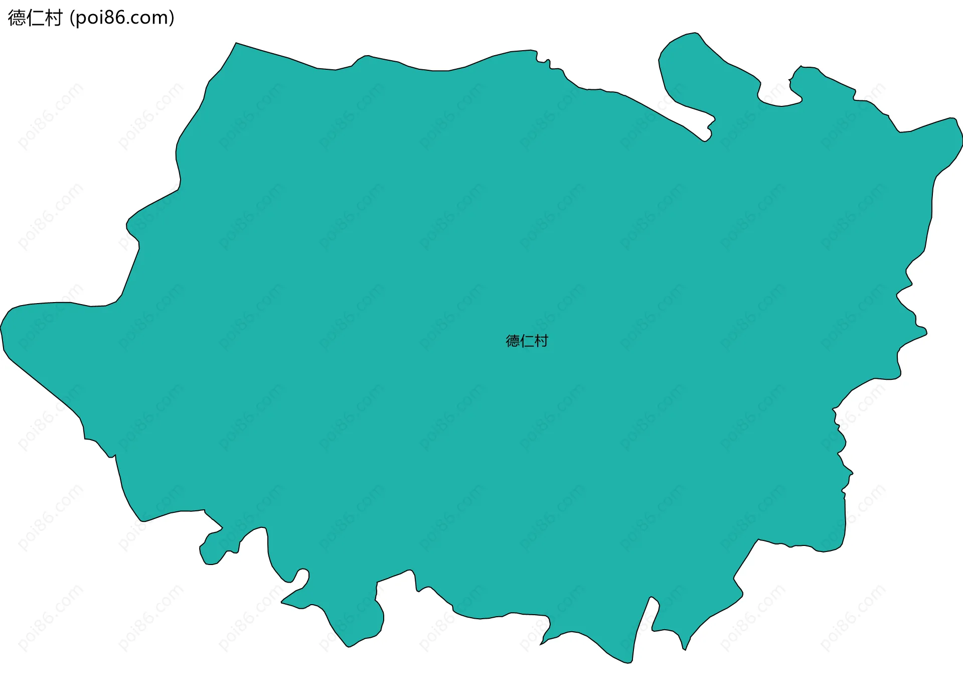 德仁村边界地图