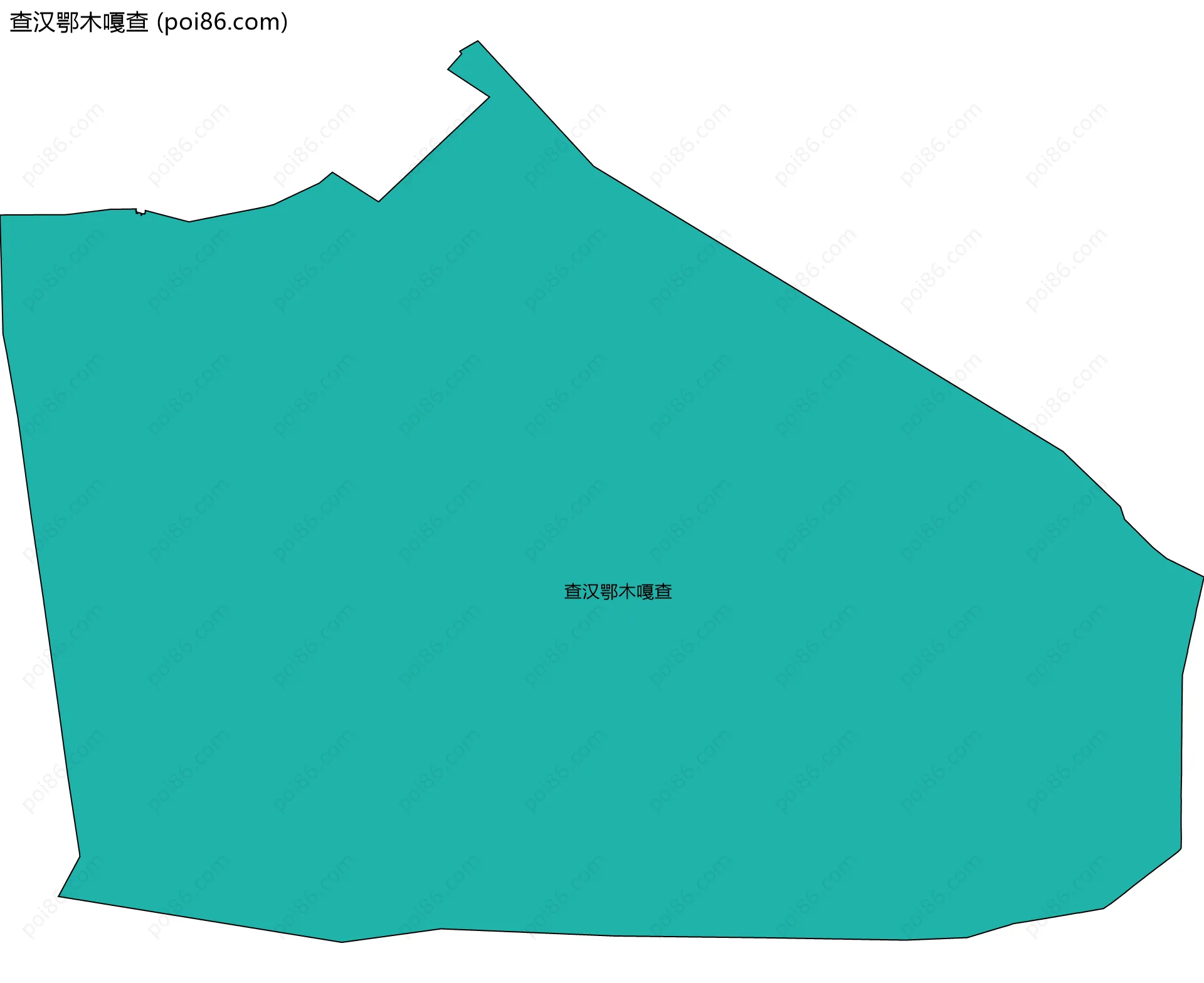 查汉鄂木嘎查边界地图