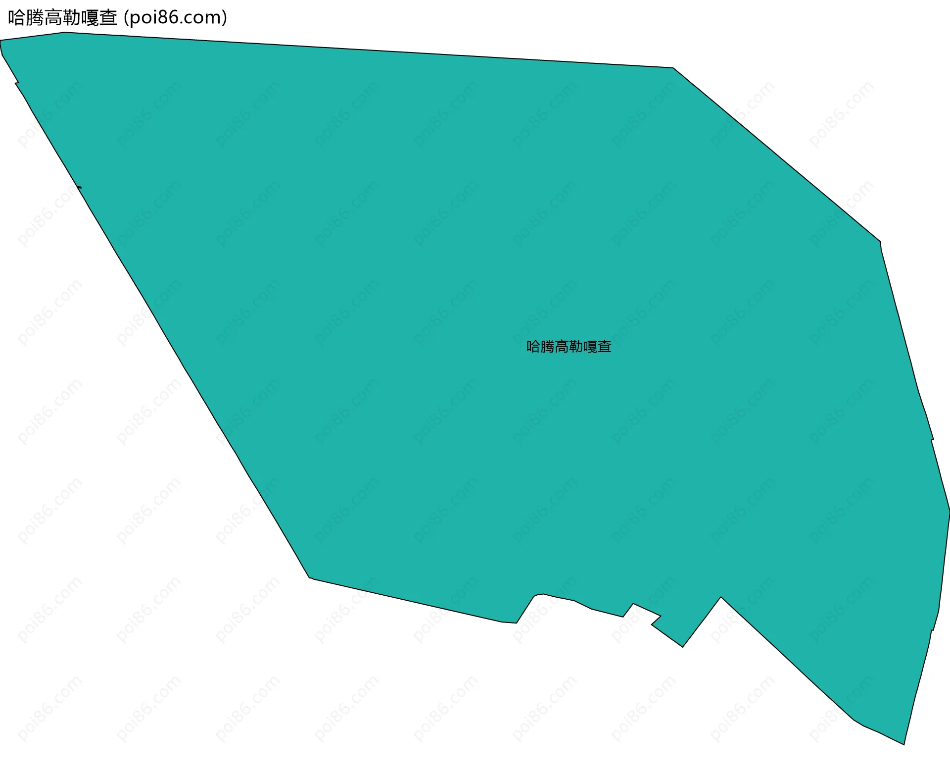 哈腾高勒嘎查边界地图