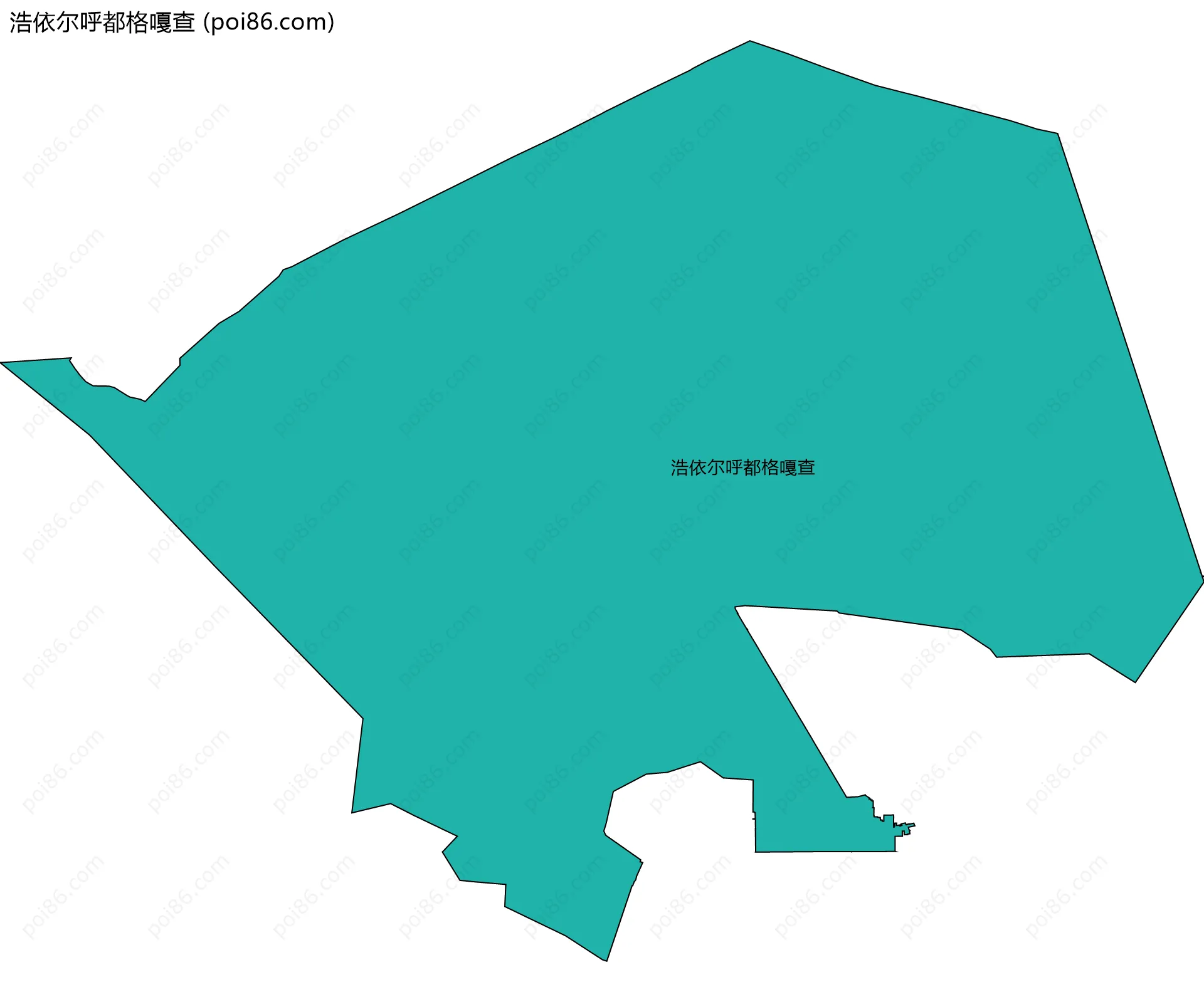 浩依尔呼都格嘎查边界地图