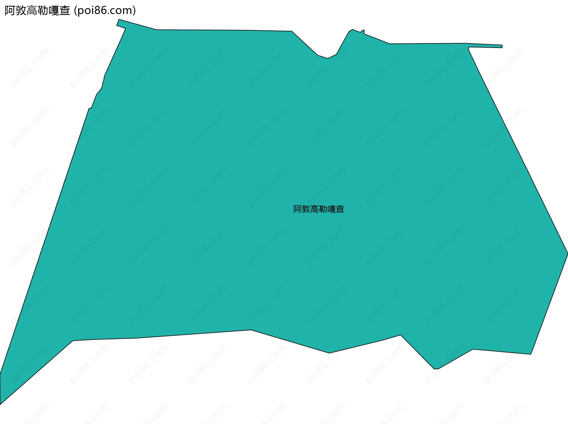 阿敦高勒嘎查边界地图