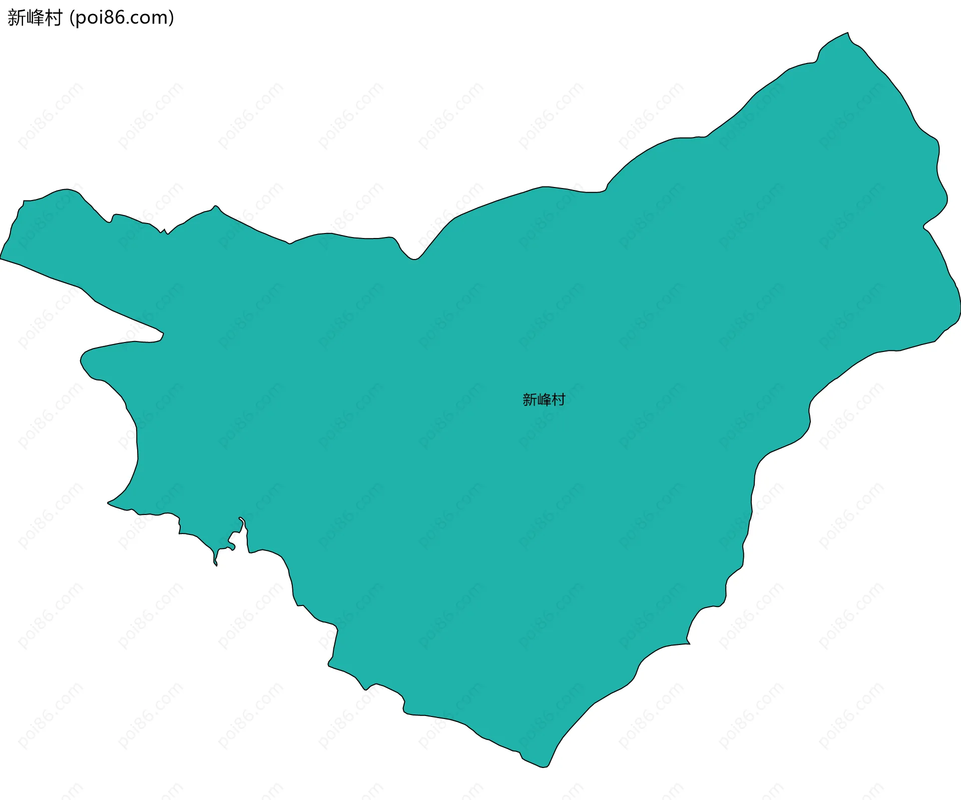 新峰村边界地图