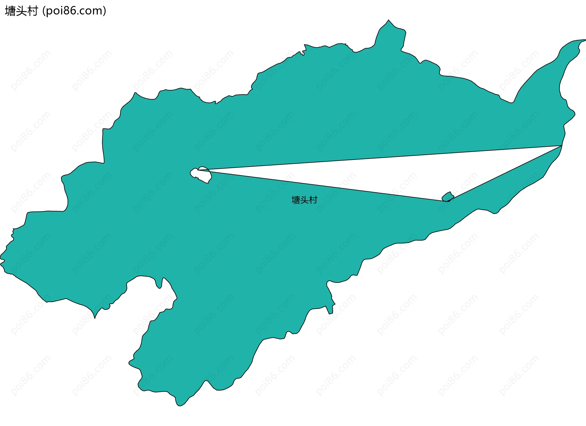 塘头村边界地图